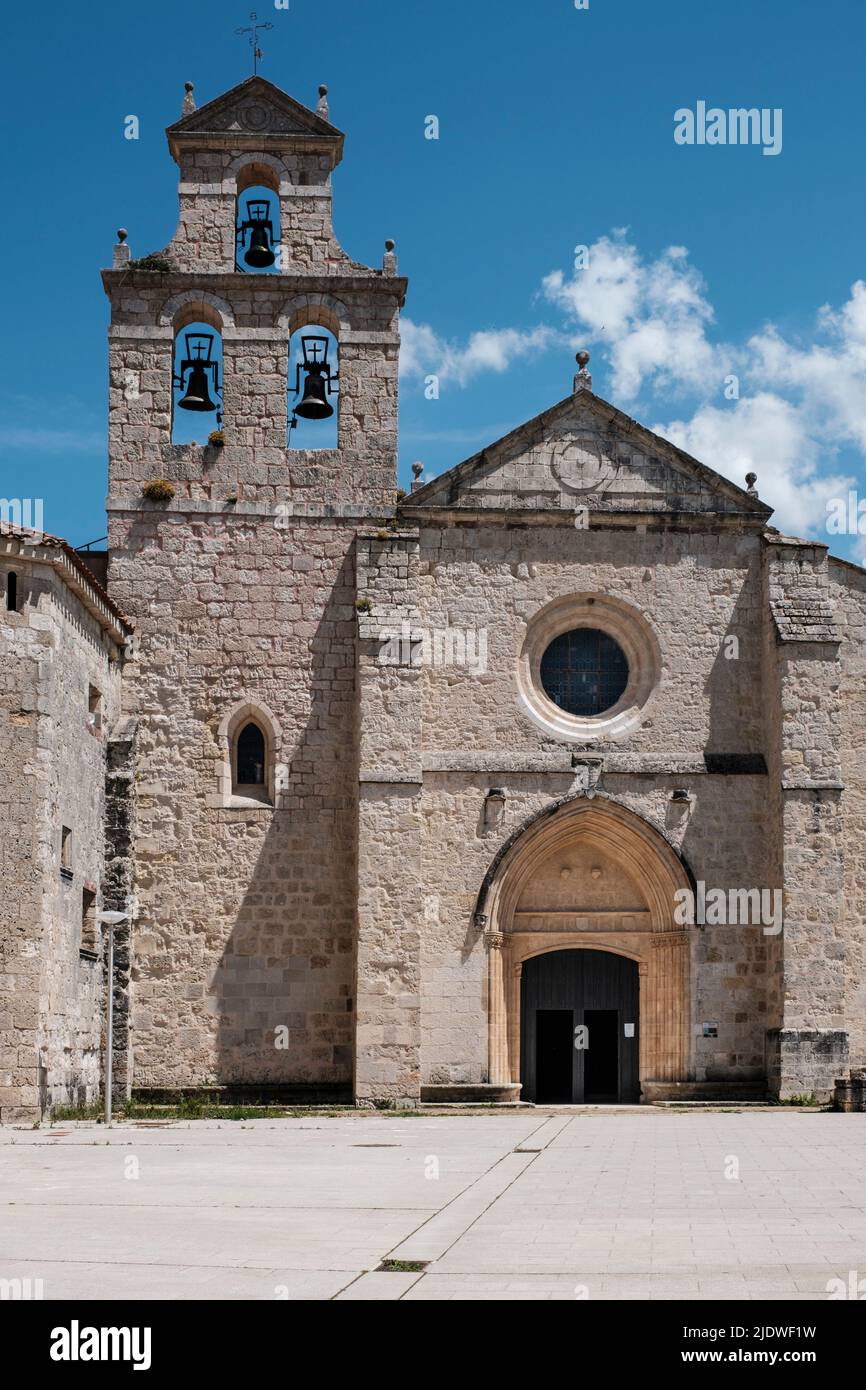 Spanien, Kirche San Nicolas de Bari, San Juan de Ortega. Stockfoto