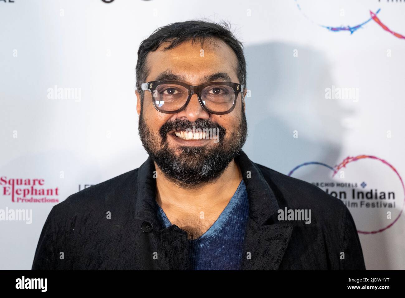 London, Großbritannien. 23. Juni 2022. Anurag Kashyap, Regisseur von Dobaaraa, nimmt an der Weltpremiere des Films Dobaaraa und der Eröffnungsgala des London Indian Film Festival im BFI Southbank Teil. Kredit: Stephen Chung / Alamy Live Nachrichten Stockfoto