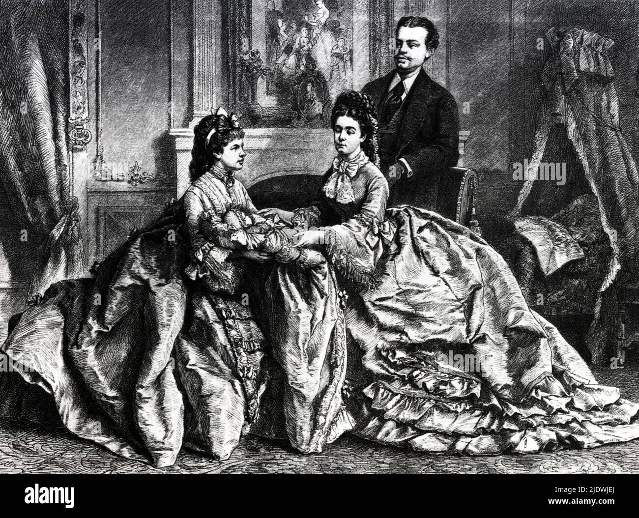 1880 , Wien , Österreich : die berühmte österreichische Kaiserin Elisabeth von HABSBURG ( SISSI von Wittelsbach , 1937 - 1898 ) mit ihrer helder-Tochter GISELA ( 1856 - 1932 ) und ihrem Ehemann Prinz LEOPOLD von BAYERN ( Wittelsbach von Bayern , 1846 - 1930 ) mit Sohn GEORG ( 1880 - 1943 ), das erste Enkelkind von Sissi , zukünftiger katholischer Priester im Jahr 1921 - FRANCESCO GIUSEPPE - JOSEPH - ABSBURG - ASBURG - ASBURGO - ADEL - NOBILI - NOBILTA' - REALI - HASBURG - KÖNIGSHAUS - ELISABETTA DI BAVIERA - nipote - nonna - Großmutter -- -- Archivio GBB Stockfoto 1880 , Wien , Österreich : die berühmte österreichische Kaiserin Elisabeth von HABSBURG ( SISSI von Wittelsbach , 1937 - 1898 ) mit ihrer helder-Tochter GISELA ( 1856 - 1932 ) und ihrem Ehemann Prinz LEOPOLD von BAYERN ( Wittelsbach von Bayern , 1846 - 1930 ) mit Sohn GEORG ( 1880 - 1943 ), das erste Enkelkind von Sissi , zukünftiger katholischer Priester im Jahr 1921 - FRANCESCO GIUSEPPE - JOSEPH - ABSBURG - ASBURG - ASBURGO - ADEL - NOBILI - NOBILTA' - REALI - HASBURG - KÖNIGSHAUS - ELISABETTA DI BAVIERA - nipote - nonna - Großmutter -- -- Archivio GBB Stockfoto