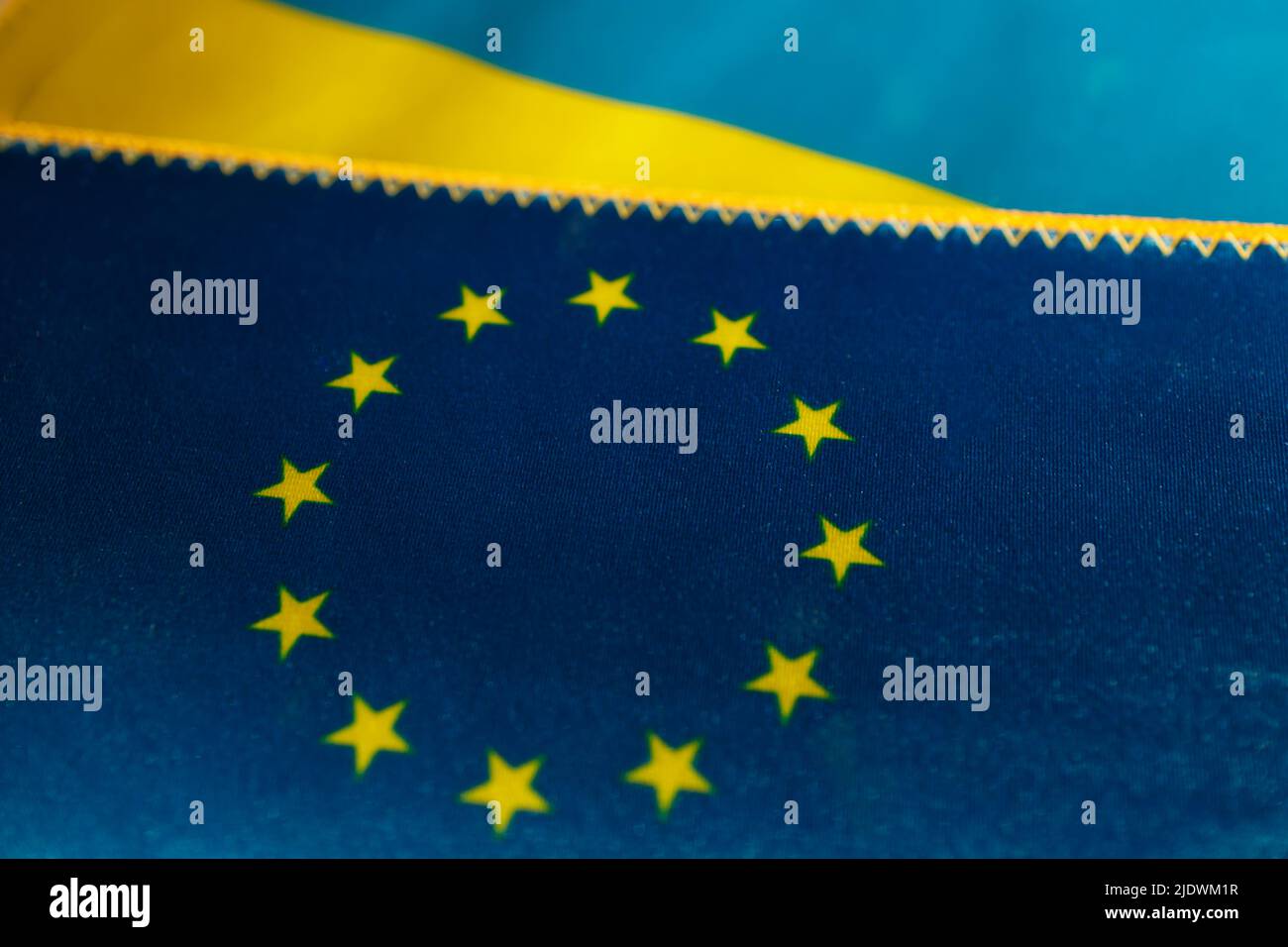 EU-Beitrittskonzept der Ukraine Stockfoto