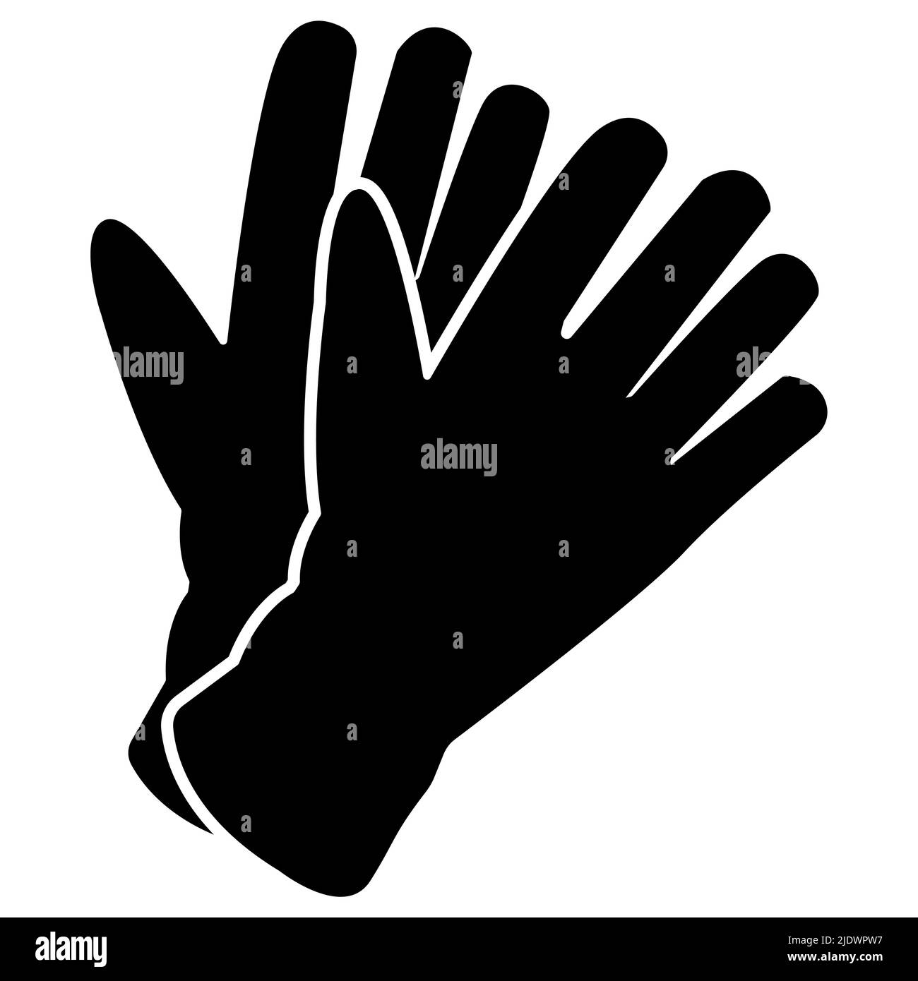 Keine Handschuhe tragen, die Handschuhe ausziehen Stock Vektor