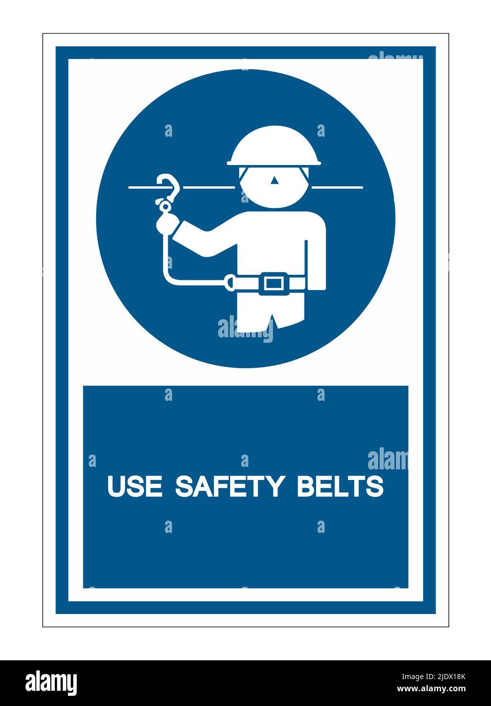 PSA-Symbol. Sicherheitsgurte-Symbol auf weißem Hintergrund isolieren, Vektorgrafik EPS.10 Stock Vektor
