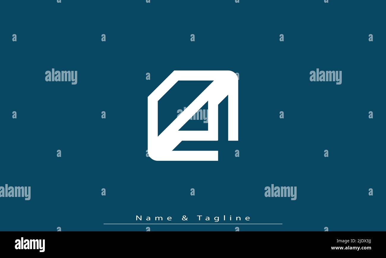 Alphabet Buchstaben Initialen Monogramm Logo DM , MD Stock Vektor