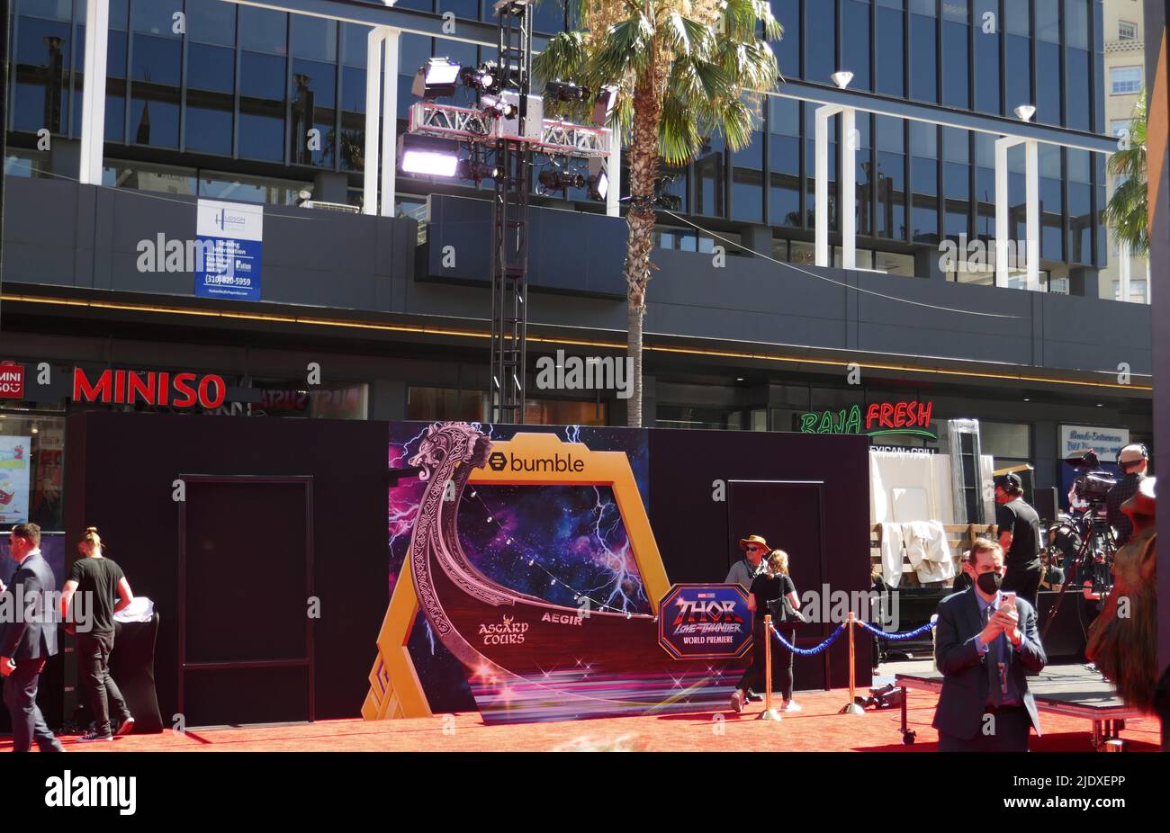 Hollywood, California, USA 23.. Juni 2022 Marvel Studios Weltpremiere von Thor: Love and Thunder im El Capitan Theatre und im TCL Chinese Theatre am 23. Juni 2022 in Hollywood, Kalifornien, USA. Foto von Barry King/Alamy Live News Stockfoto