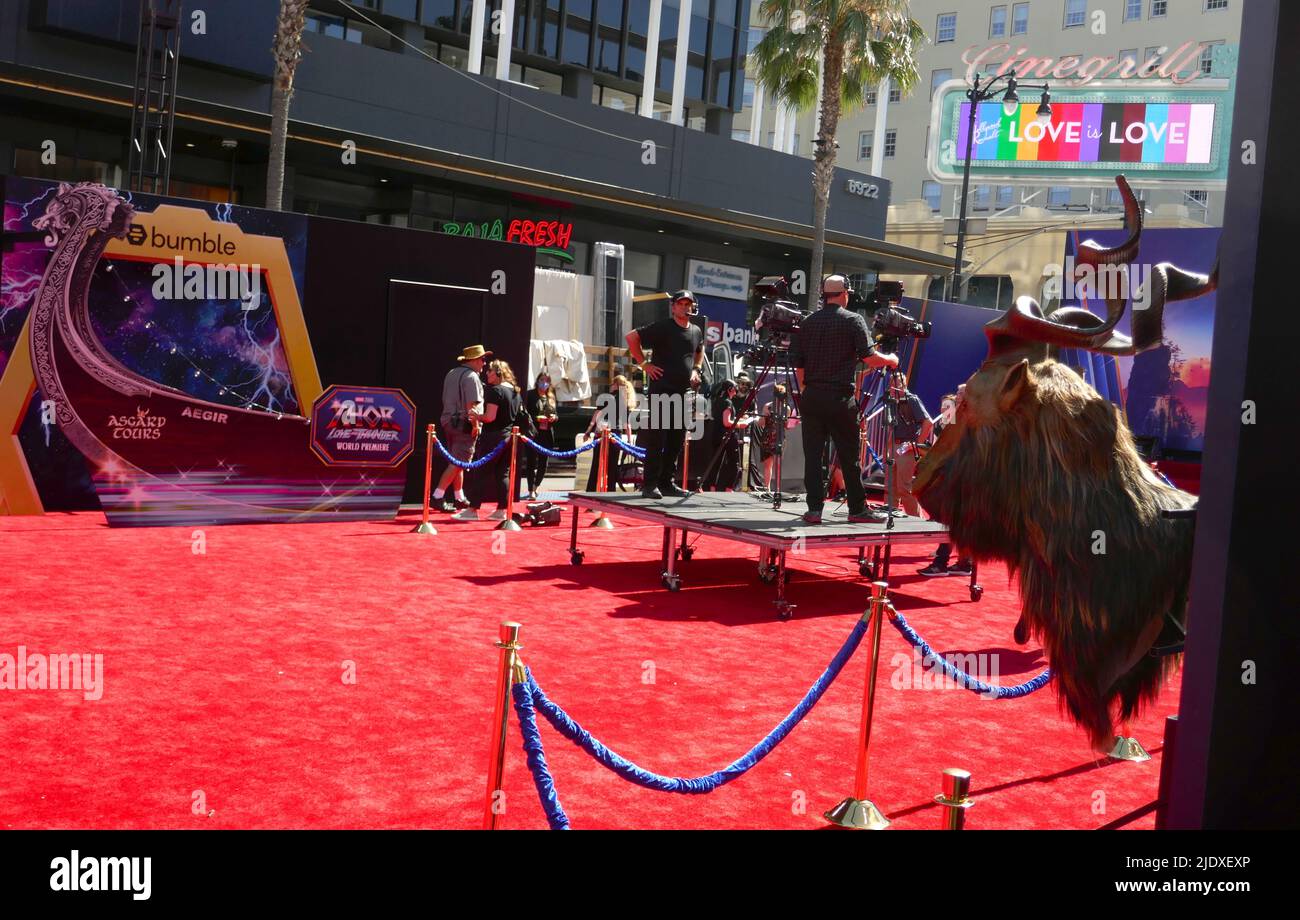 Hollywood, California, USA 23.. Juni 2022 Marvel Studios Weltpremiere von Thor: Love and Thunder im El Capitan Theatre und im TCL Chinese Theatre am 23. Juni 2022 in Hollywood, Kalifornien, USA. Foto von Barry King/Alamy Live News Stockfoto