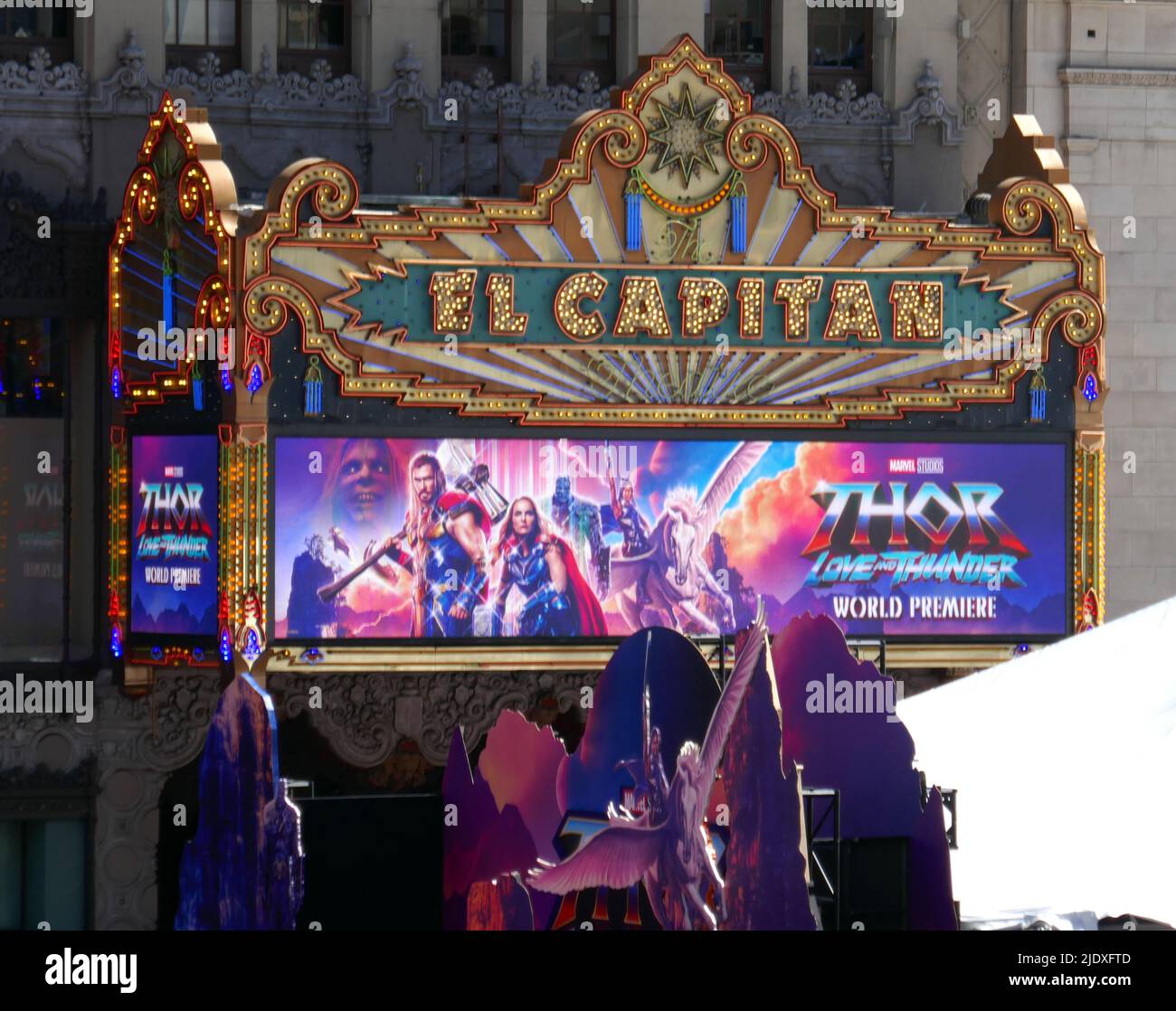 Hollywood, California, USA 23.. Juni 2022 Marvel Studios Weltpremiere von Thor: Love and Thunder im El Capitan Theatre und im TCL Chinese Theatre am 23. Juni 2022 in Hollywood, Kalifornien, USA. Foto von Barry King/Alamy Live News Stockfoto