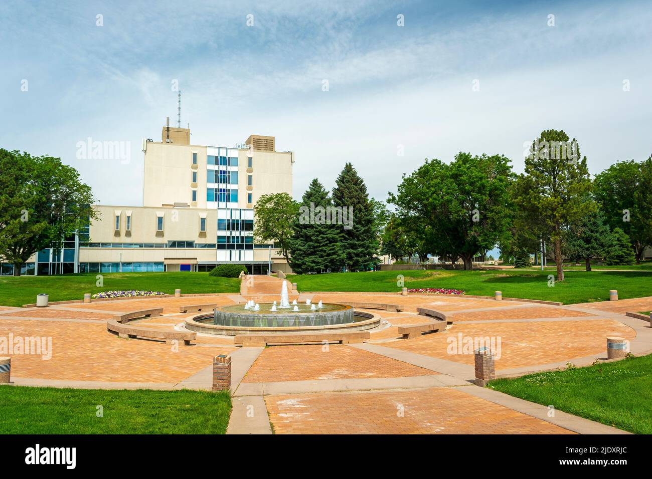 Bibliotheksgebäude der Colorado State University Pueblo in Pueblo, Colorado Stockfoto