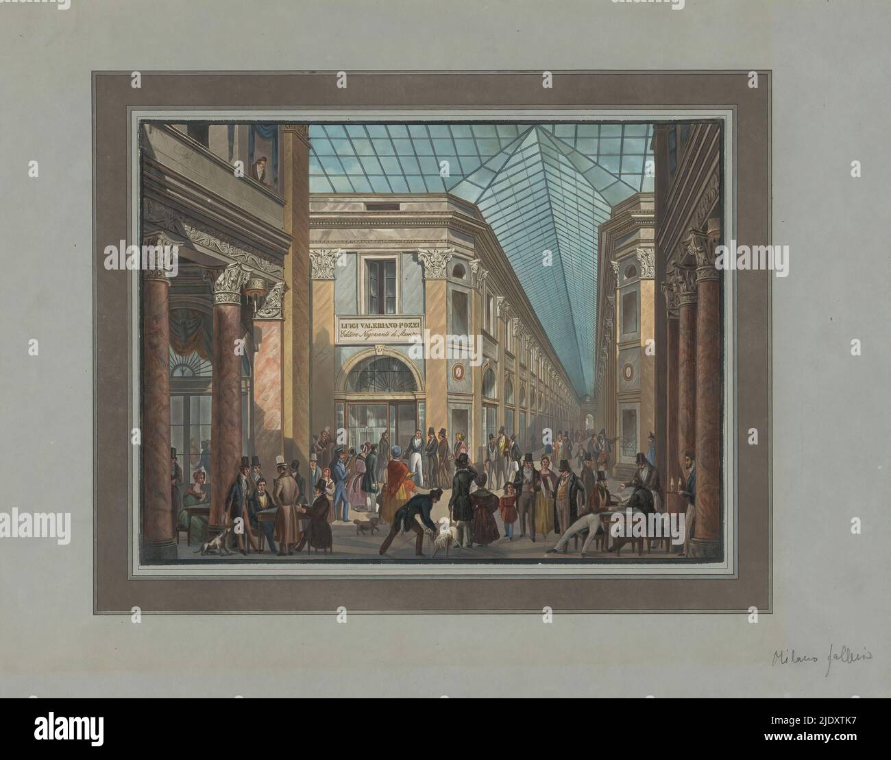 L'arte Italiana Bei Luigi Die Druckerei von Luigi Valeriano Pozzi in der Gallerie Vittorio