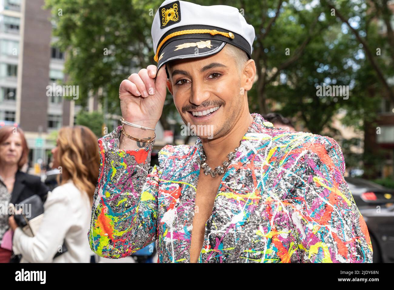 New York, NY - 23. Juni 2022: Frankie Grande nimmt an der Eröffnungsnacht des Musicals Titanique im Asylum Theatre Teil Stockfoto
