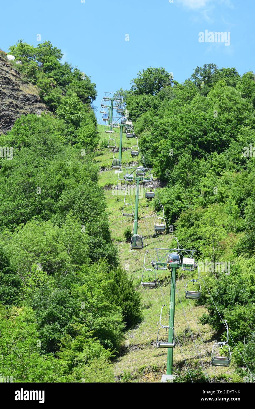 Sessellift in Cochem Stockfoto