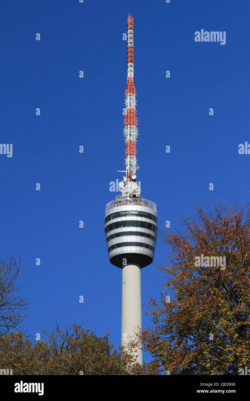 Fernsehturm Stuttgart, Landeshauptstadt Stuttgart, Baden-Württemberg, Deutschland Stockfoto