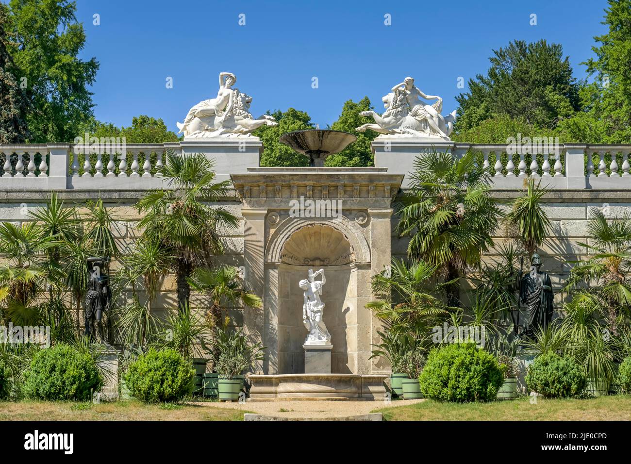 Brunnen, Sizilianischer Garten, Schlosspark Sanssouci, Potsdam, Brandenburg, Deutschland Stockfoto