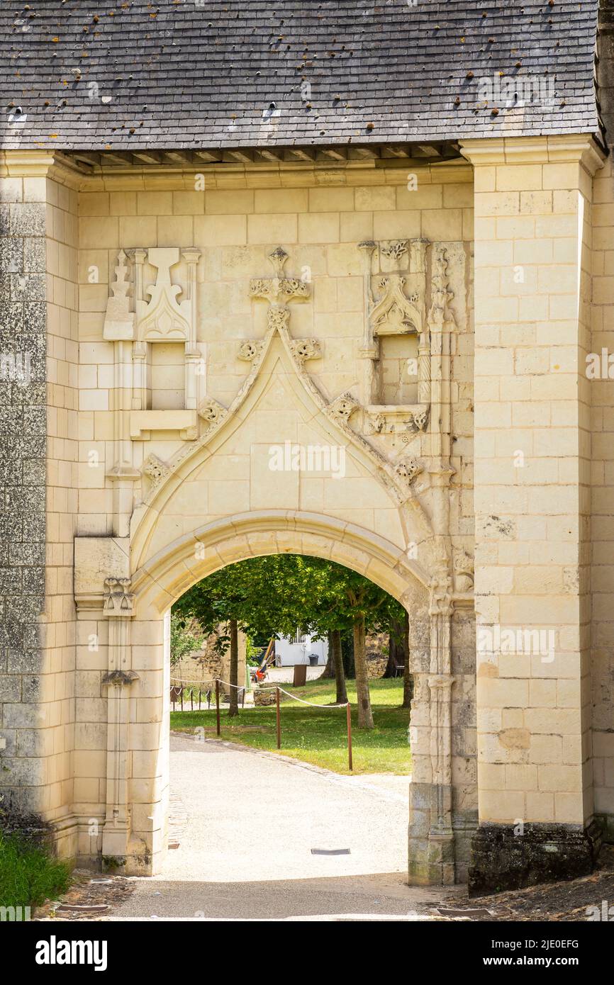 Die ehemalige königliche Abtei unserer Lieben Frau von Fontevraud oder Fontevrault, Departement Maine-et-Loire. Frankreich. UNESCO-Weltkulturerbe. Stockfoto