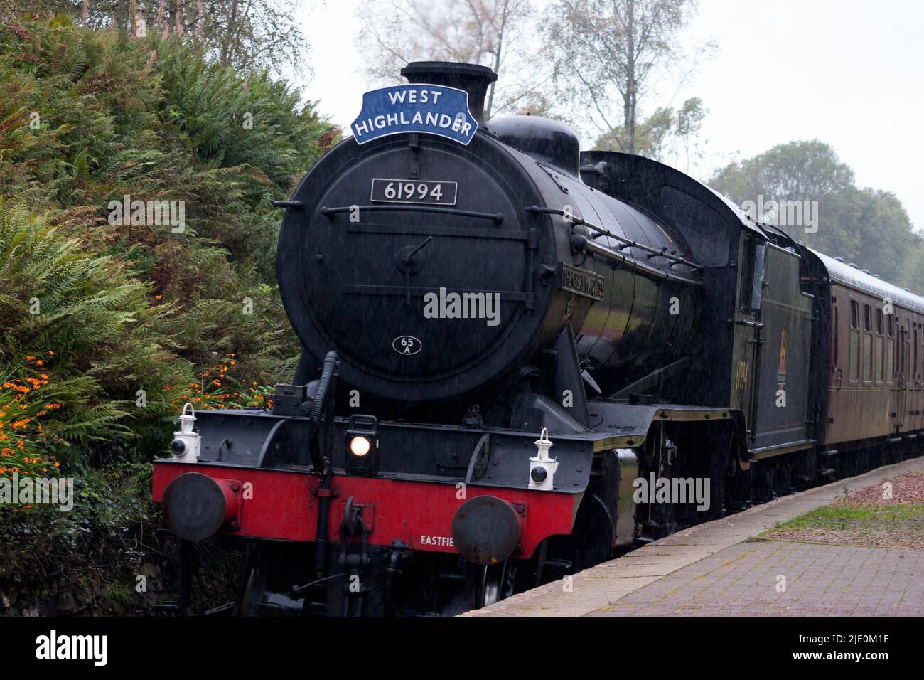 Dampfzug, 61994, The Great Marquess, an der Helensburgh Upper Station, Helensburgh, Argyll und Bute, Schottland Stockfoto