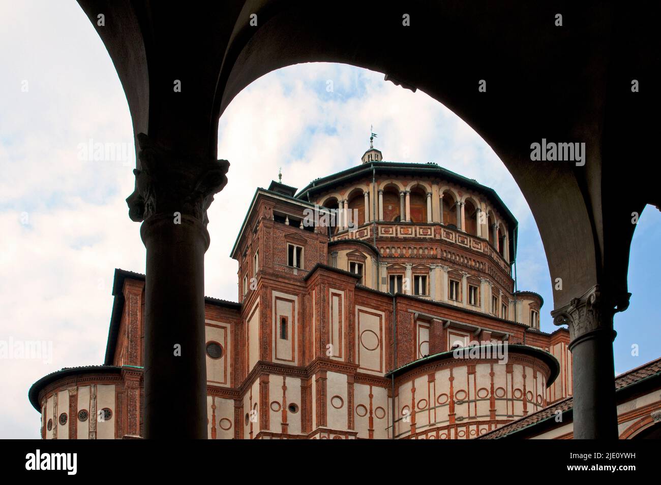 Mailand, Basilika Santa Maria delle Grazie. Stockfoto