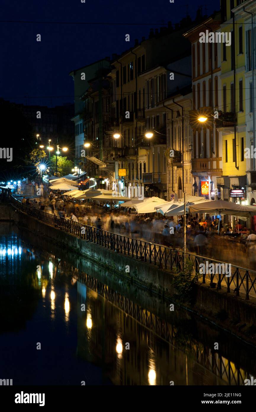 Mailand, Mailänder Navigli. Stockfoto