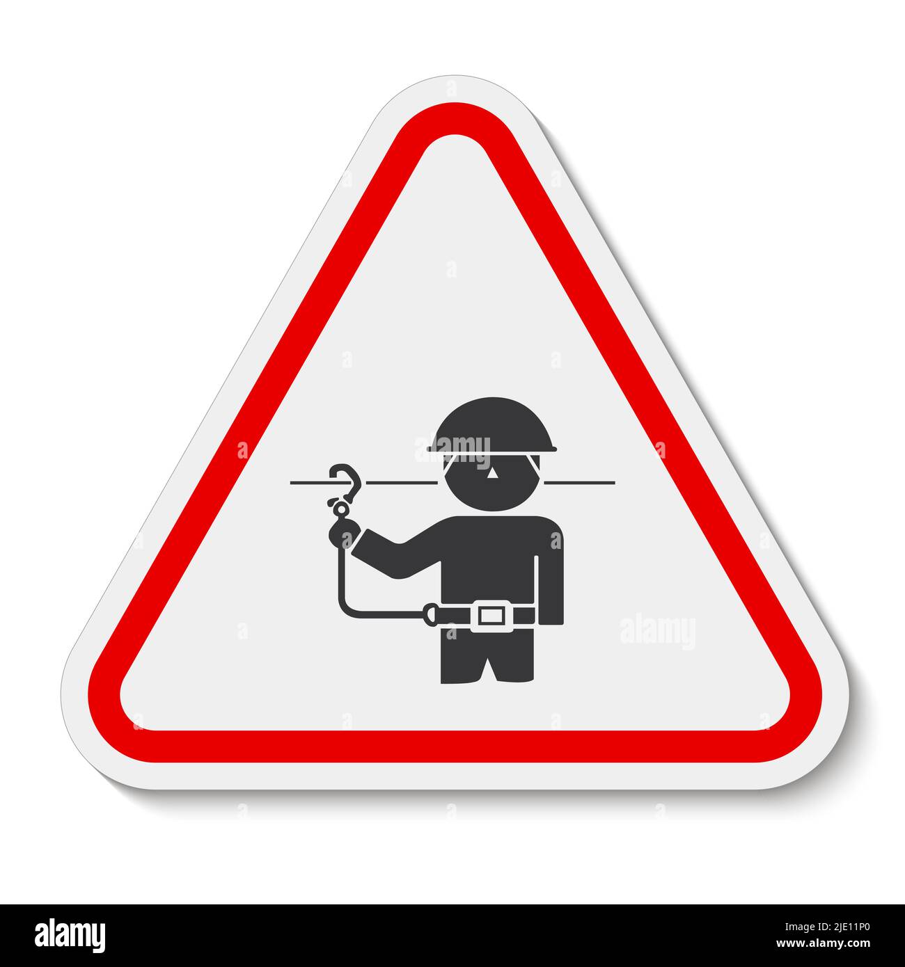 PSA-Symbol. Sicherheitsgurte-Symbol auf weißem Hintergrund isolieren, Vektorgrafik EPS.10 Stock Vektor