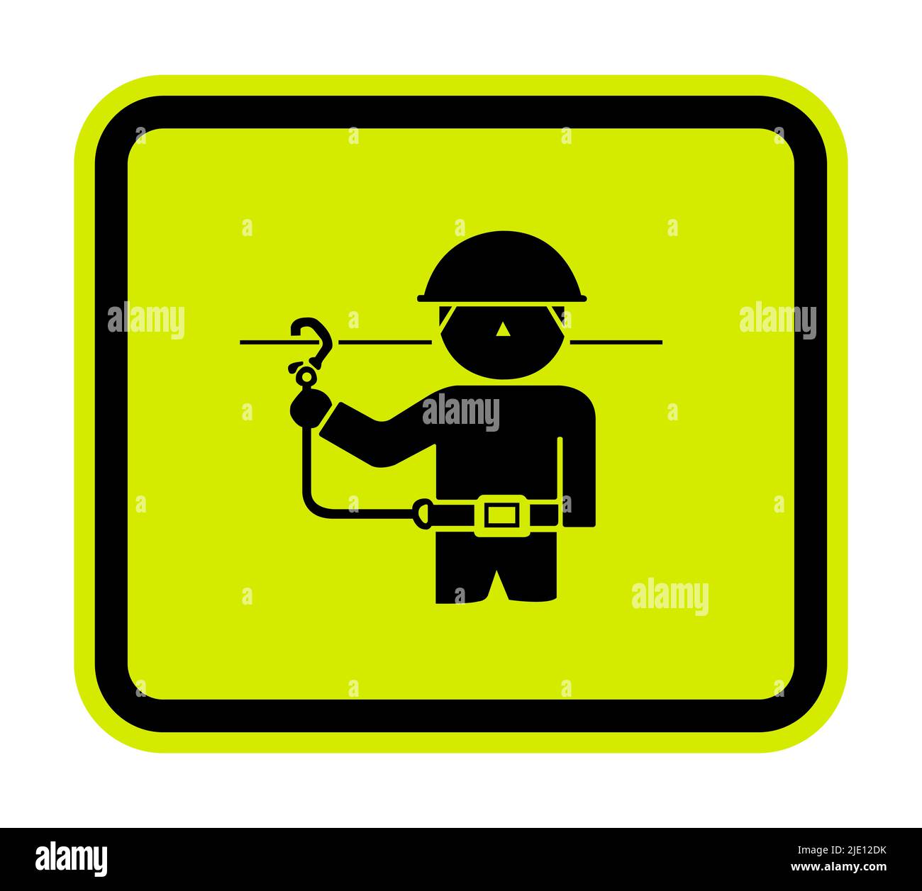 PSA-Symbol. Sicherheitsgurte-Symbol auf weißem Hintergrund isolieren, Vektorgrafik EPS.10 Stock Vektor
