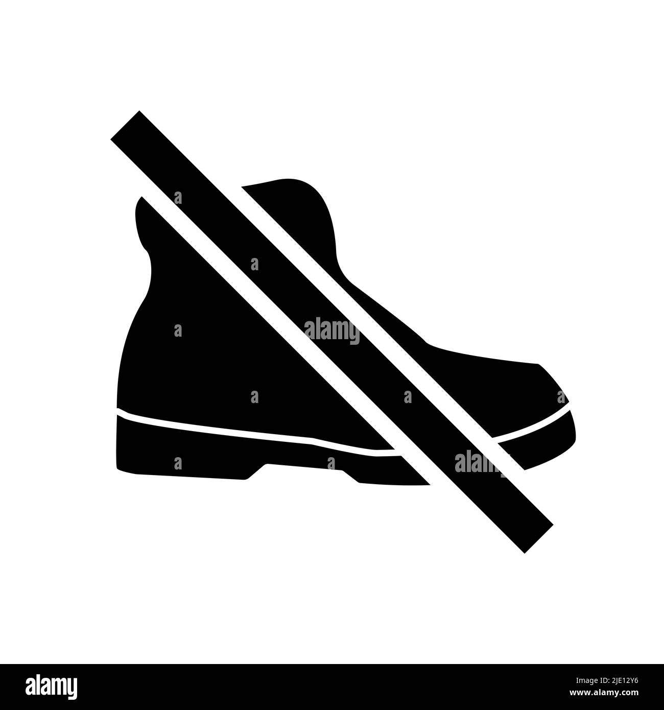 Bitte ziehen Sie Ihre Outdoorschuhe aus oder tragen Sie sie nicht mit Stiefeln ein Stock Vektor