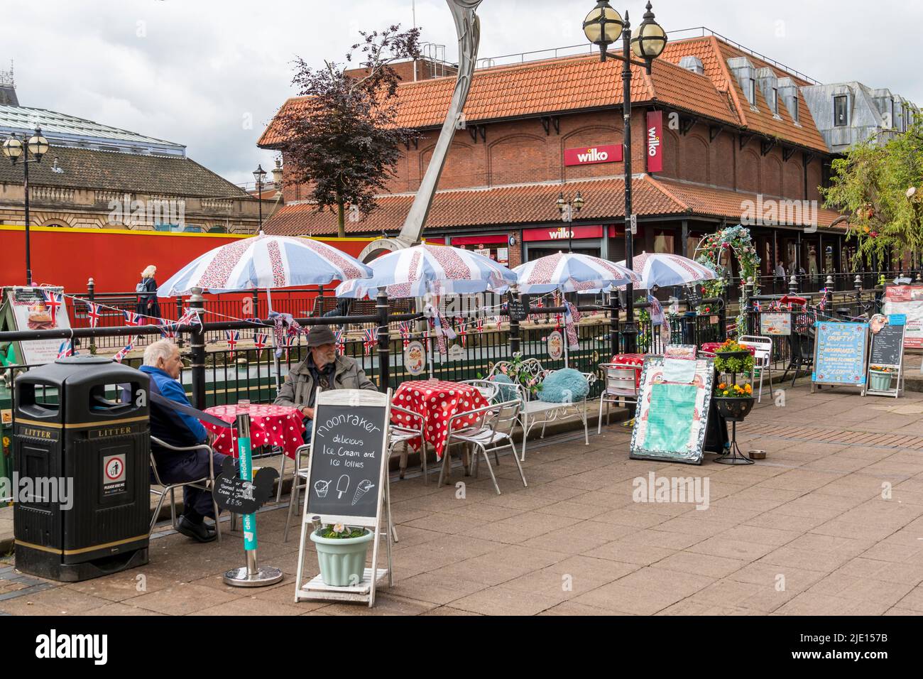 Moonraker Cafe am North River witham lincoln City 2022 Stockfoto