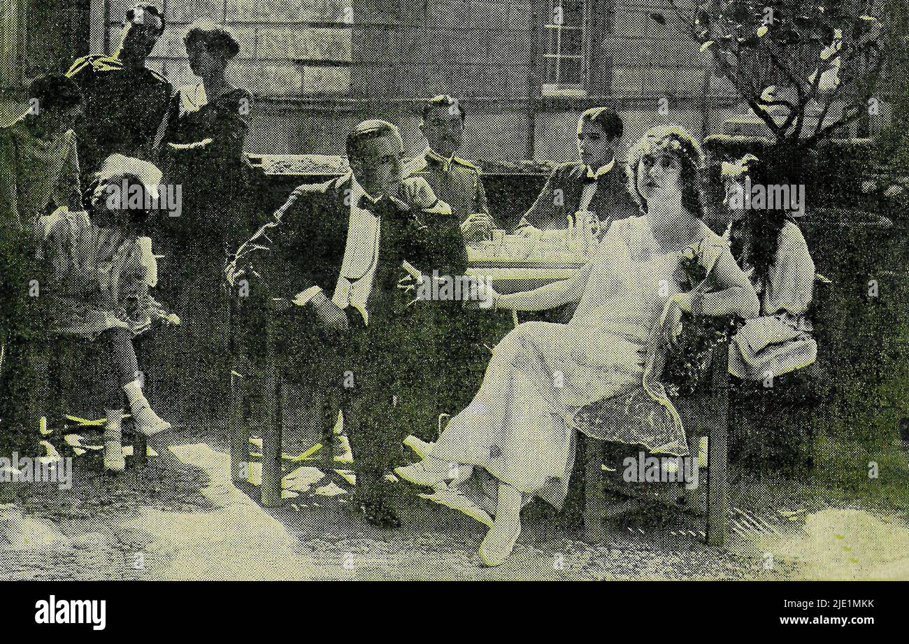 Carnevalesca - italienischer Stummfilm Stockfoto