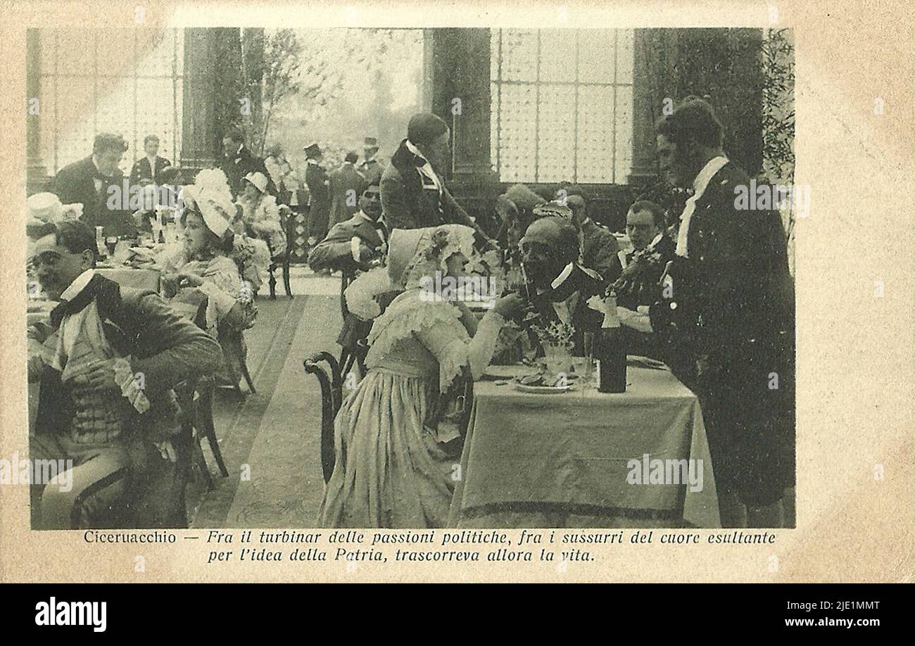 Ciceruacchio - italienischer Stummfilm Stockfoto