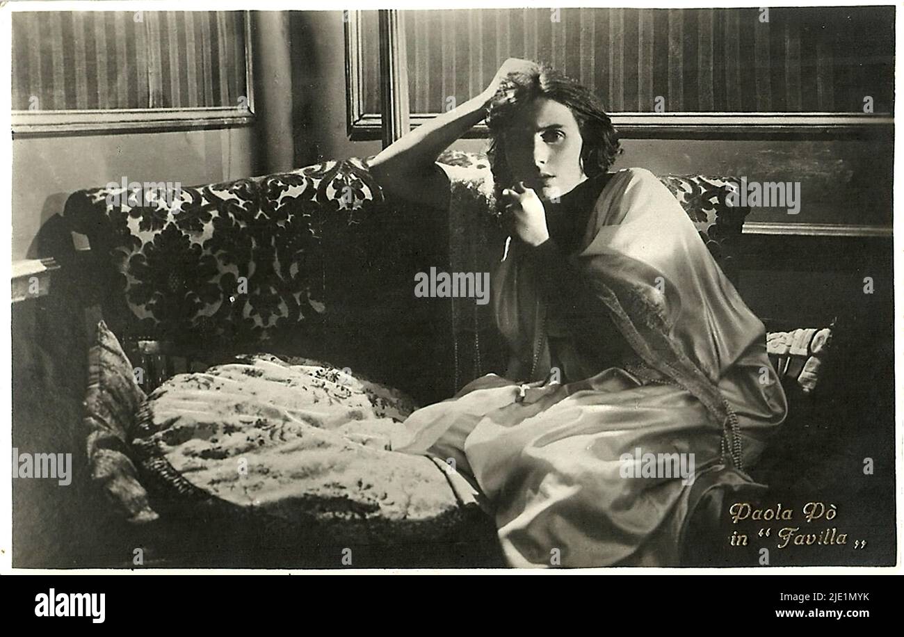 Favilla (1921) 005 - Italienischer Stummfilm Stockfoto