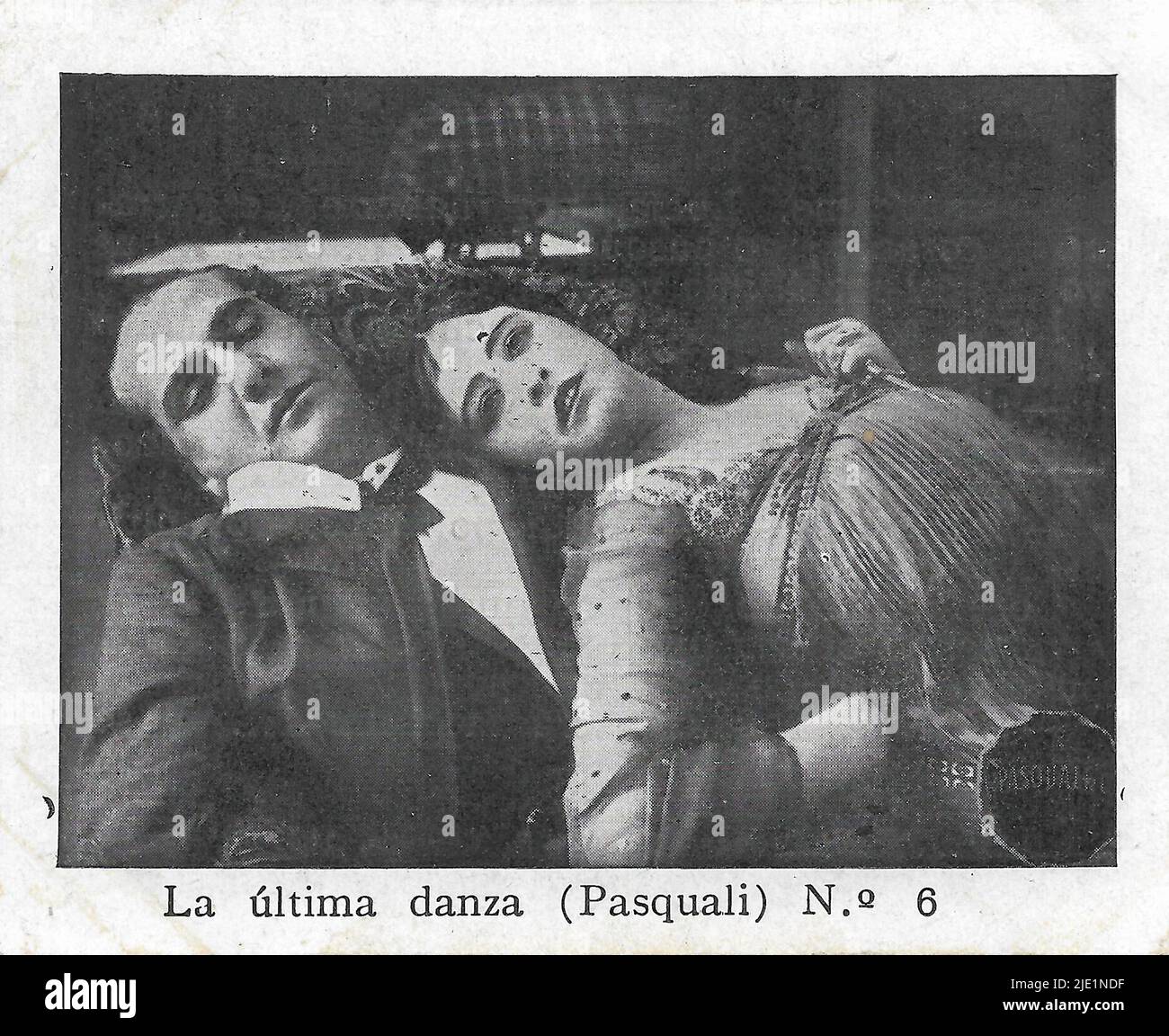 L'ultima danza (1914) 001 - italienischer Stummfilm Stockfoto