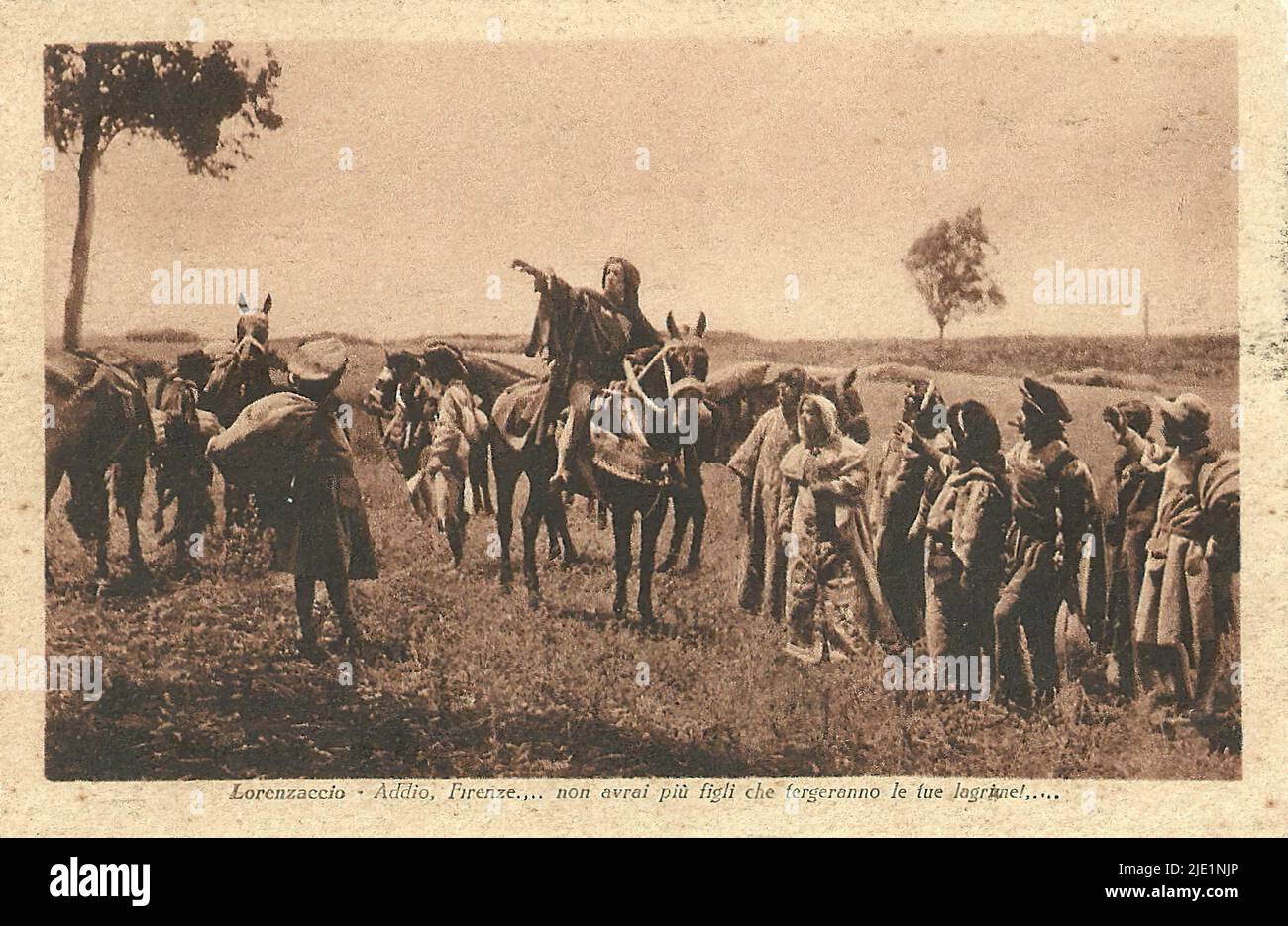 Lorenzacio: Italienischer Stummfilm Stockfoto