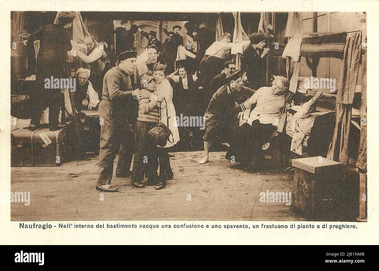 Naufragio - italienischer Stummfilm Stockfoto