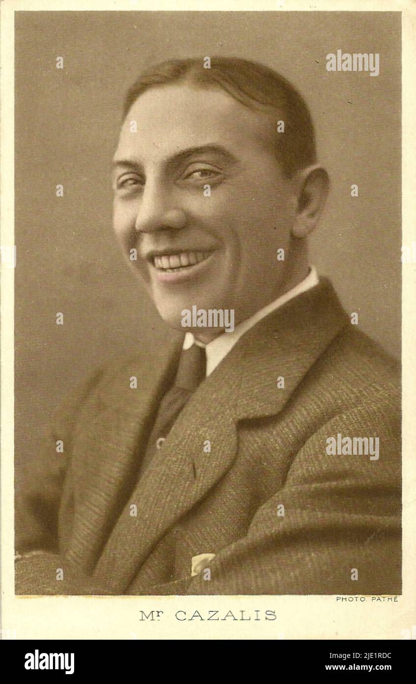 Porträt von Cazalis - französische Stummfilmzeit Stockfoto