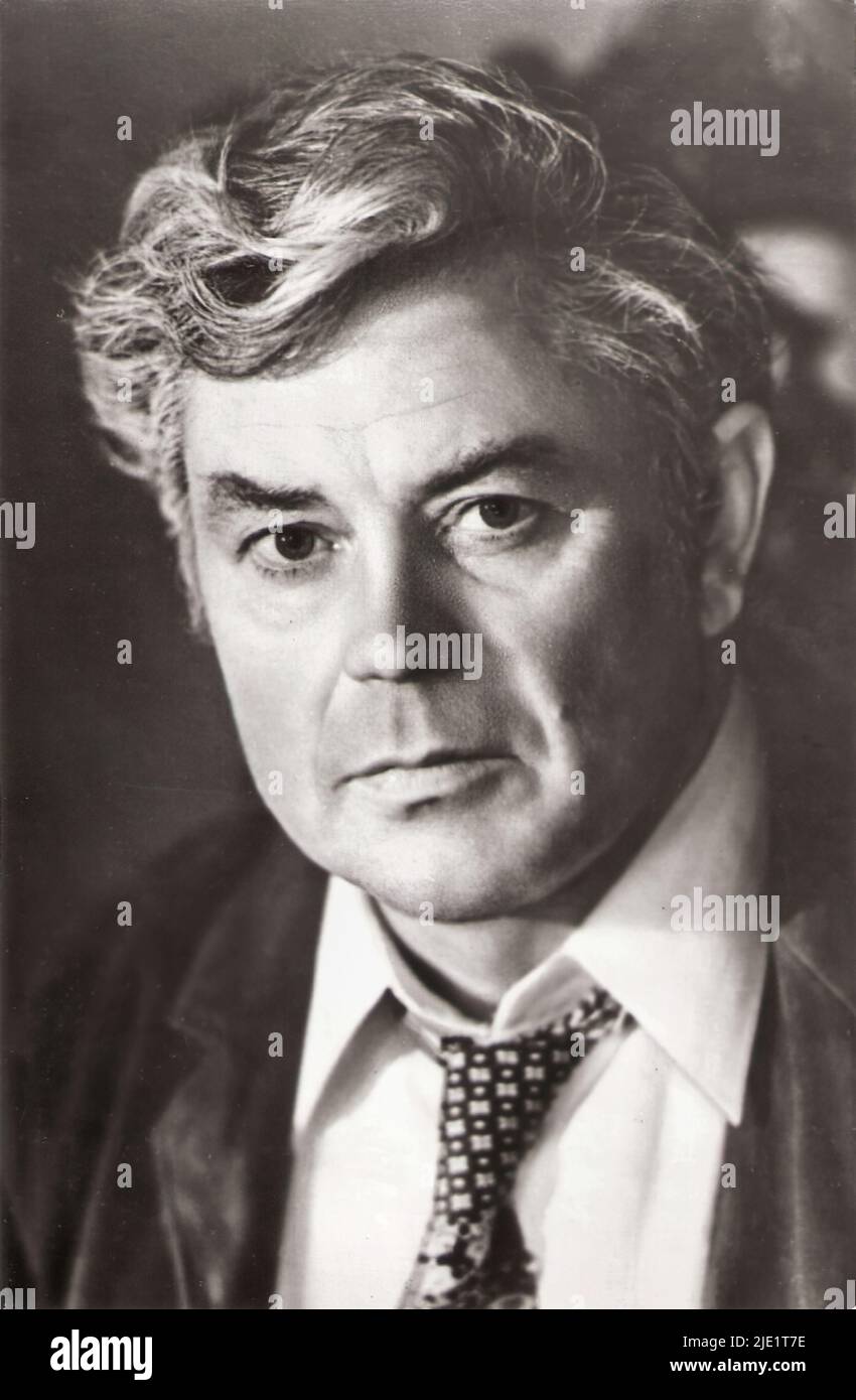 Porträt von Donatas Banionis 001 Stockfoto