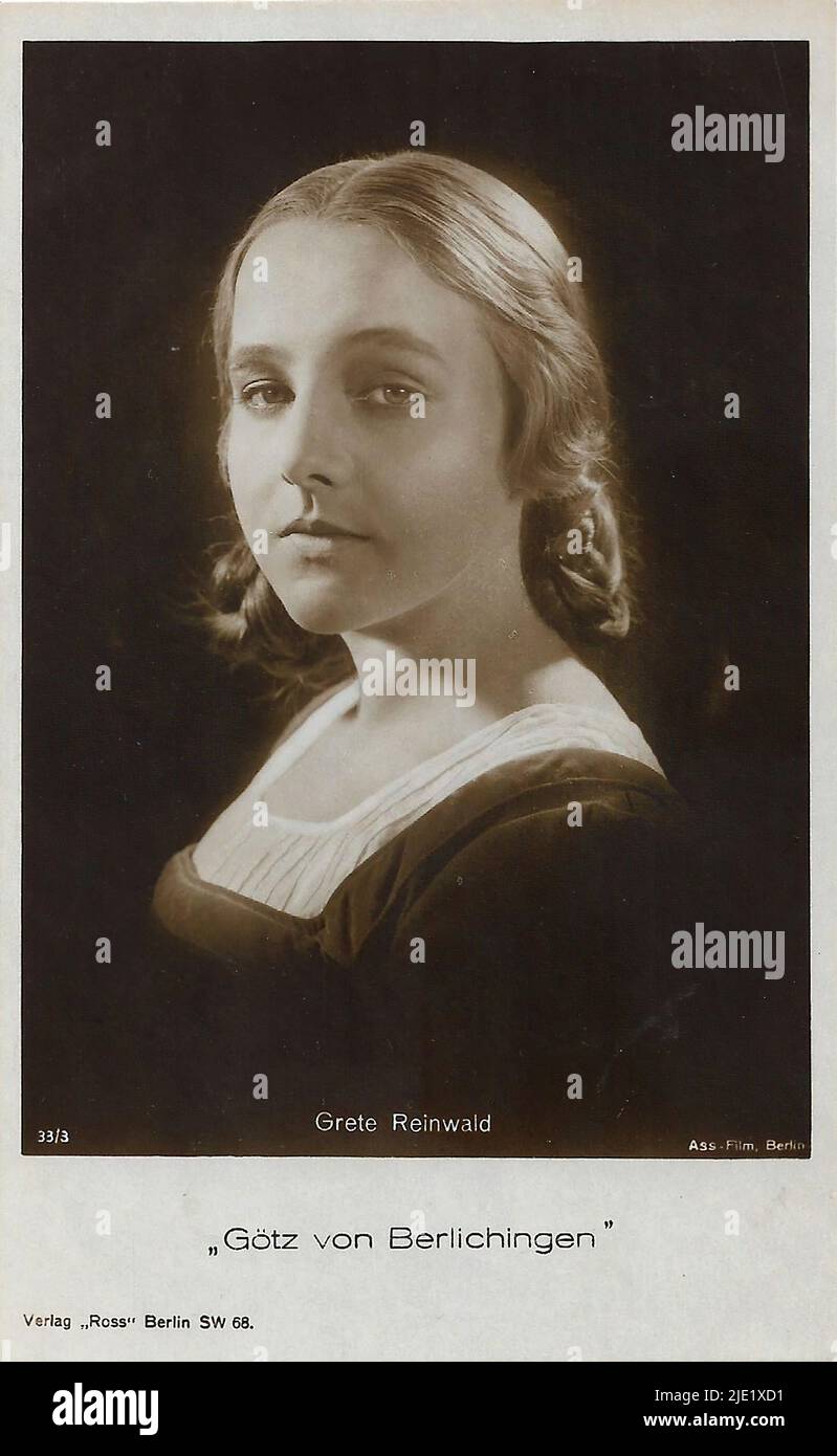 Porträt von Grete Reinwald in Götz von Berlichingen (1925) - Deutsches weimarer Kino (1918 - 1935) Stockfoto