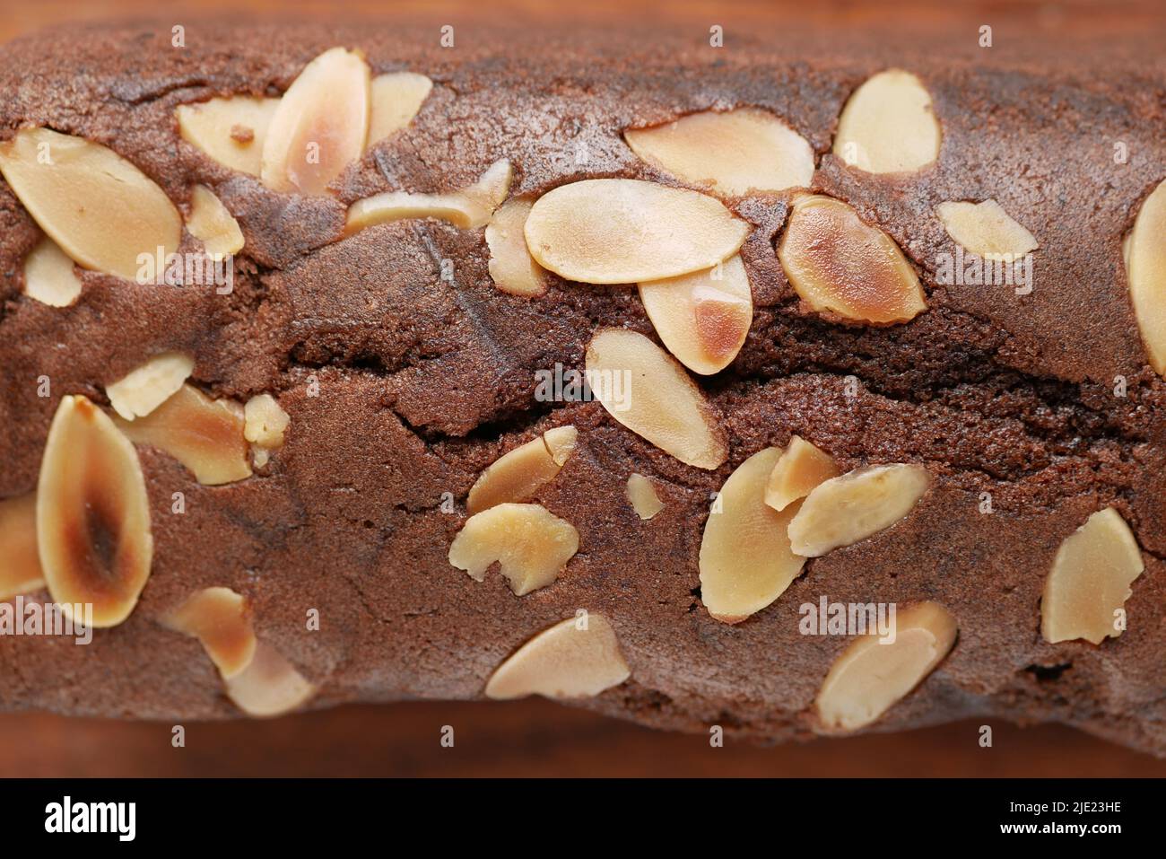 Scheibe Backwaren-Obstkuchen auf Schneidebrett Stockfoto