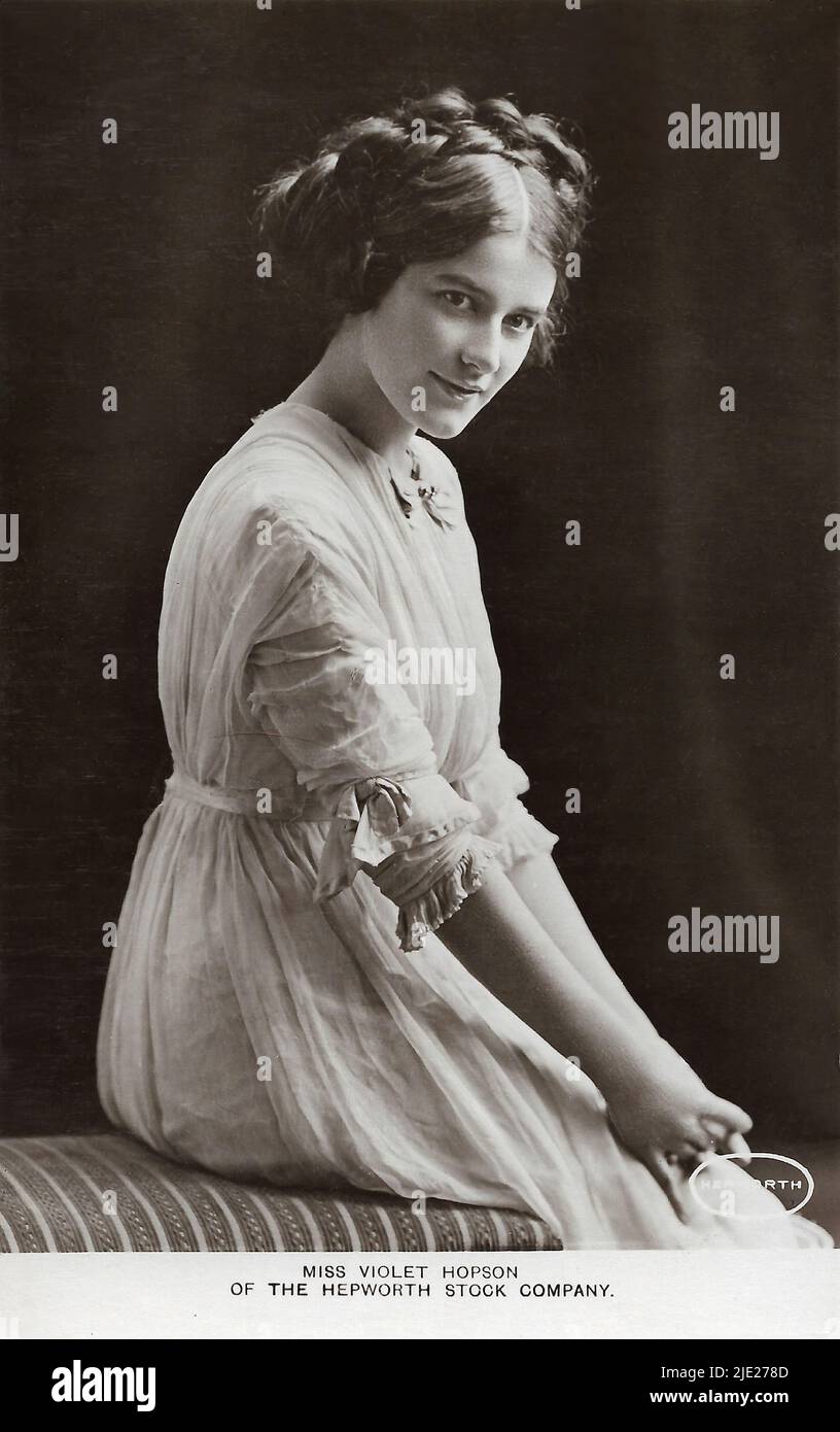 Portrait of Violet Hopson 005 - Britisches Stummfilm Stockfoto