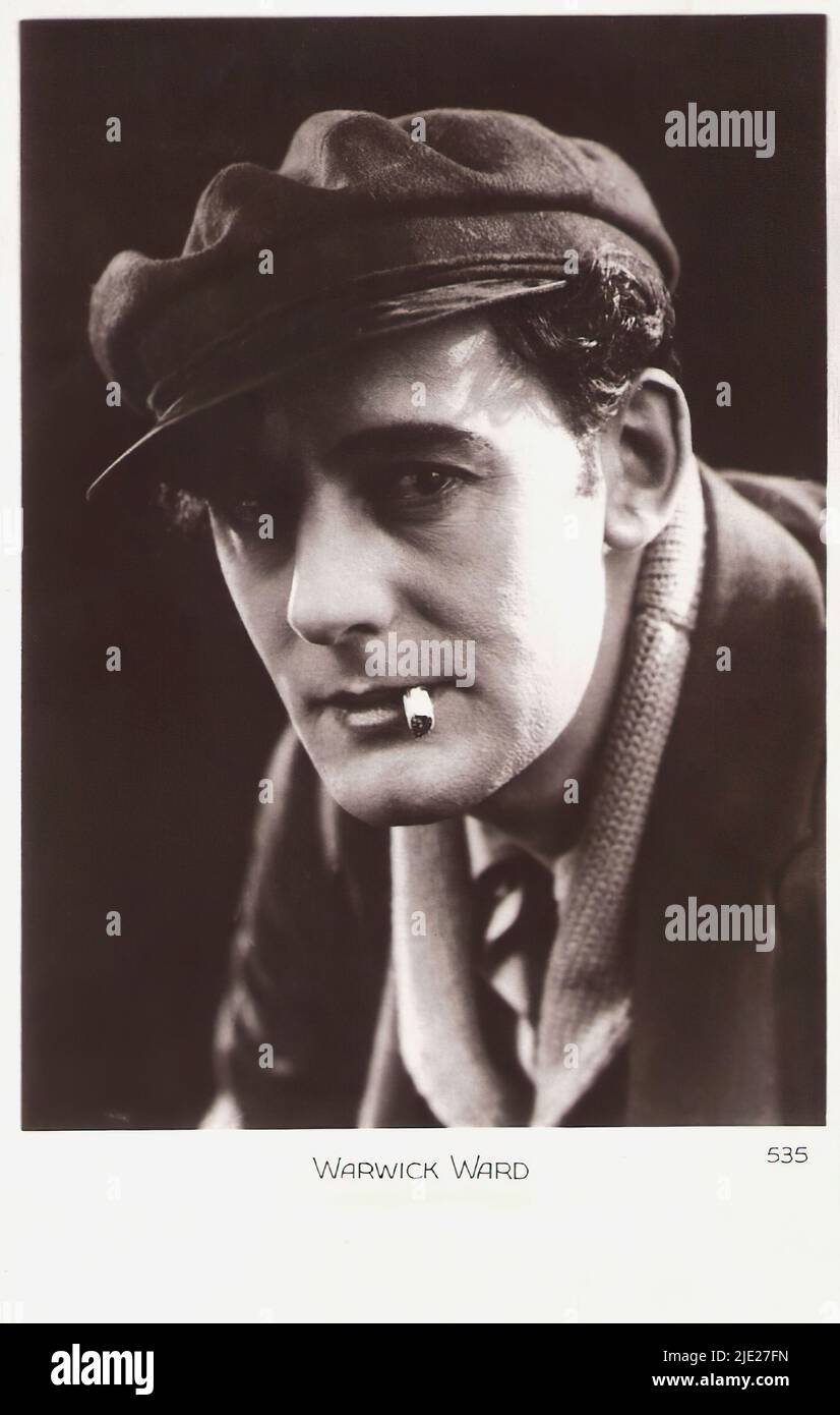 Portrait of Warwick ward - Britisches Stummfilm Stockfoto