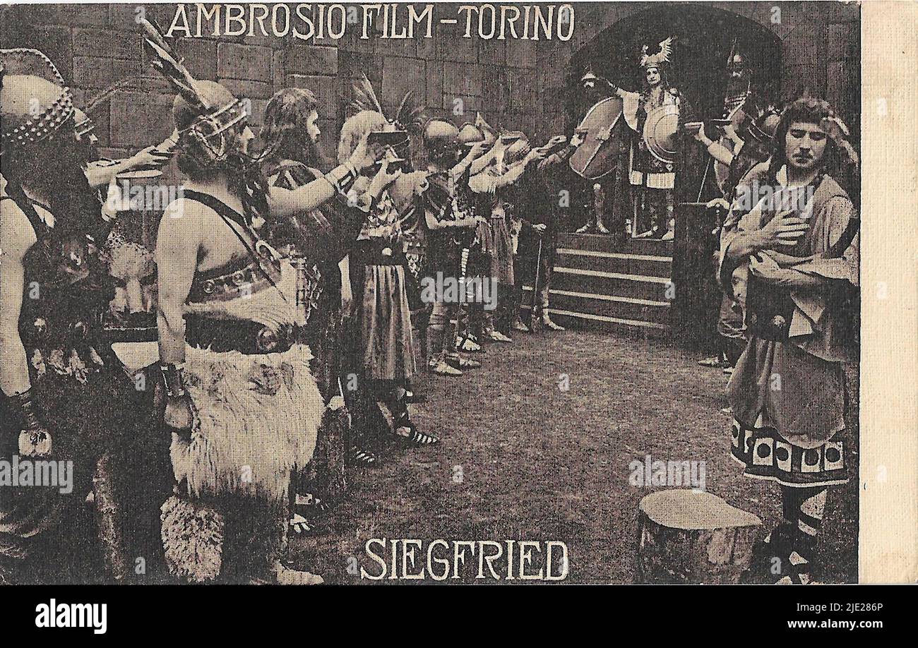 Siegfried - italienischer Stummfilm Stockfoto