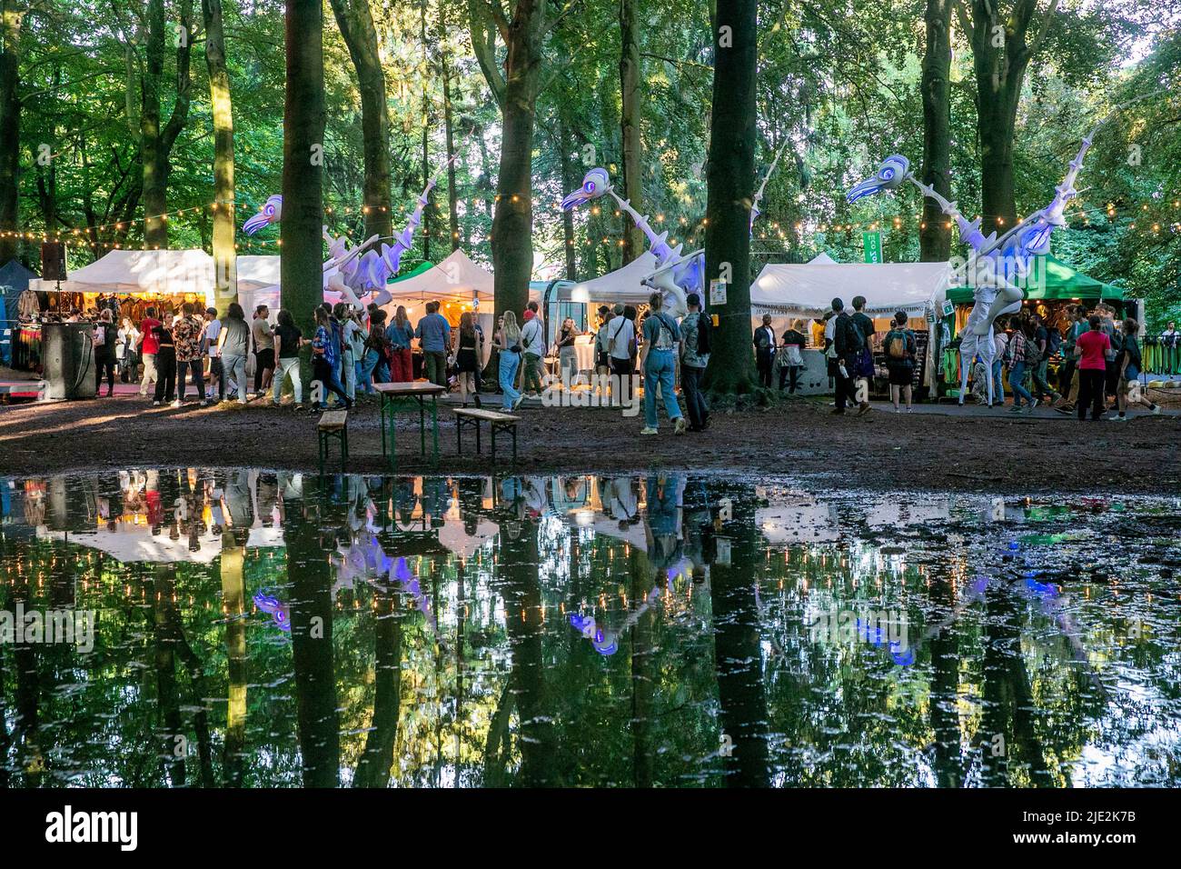 Die Abbildung zeigt den ersten Tag des Musikfestivals Couleur Cafe in Brüssel, Freitag, den 24. Juni 2022. Die Ausgabe 31. des Festivals findet vom 24.. Bis 26.. Juni statt. BELGA FOTO HATIM KAGHAT Stockfoto