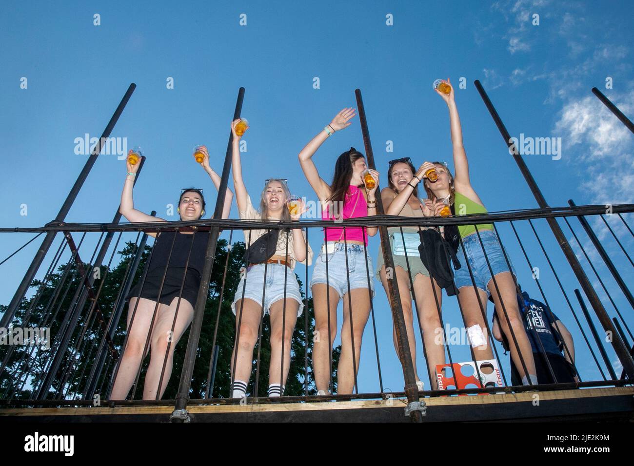 Die Abbildung zeigt den ersten Tag des Musikfestivals Couleur Cafe in Brüssel, Freitag, den 24. Juni 2022. Die Ausgabe 31. des Festivals findet vom 24.. Bis 26.. Juni statt. BELGA FOTO HATIM KAGHAT Stockfoto