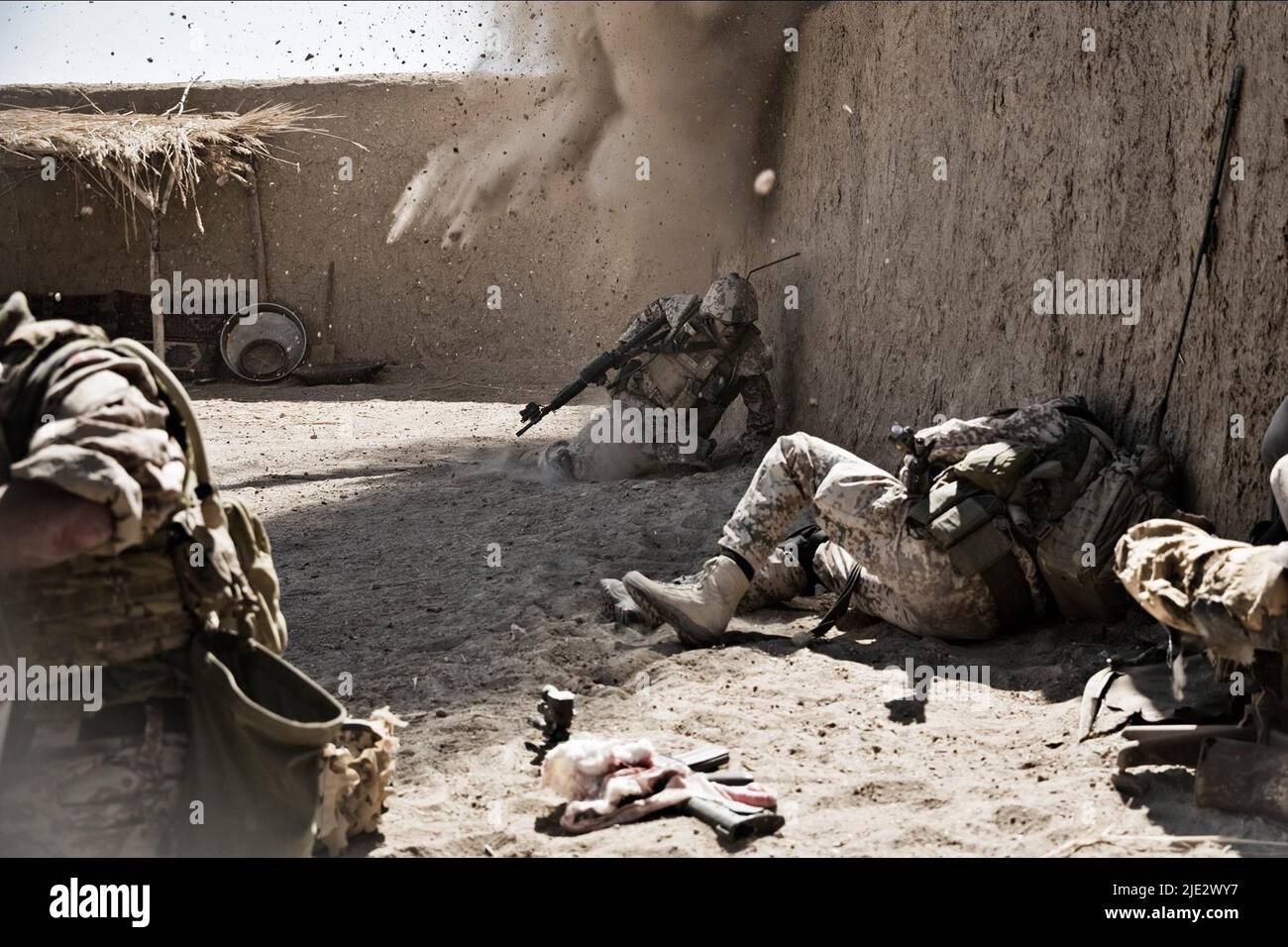 AFGHANISCHE KRIEGSZONE SZENE, EIN KRIEG, 2015 Stockfoto