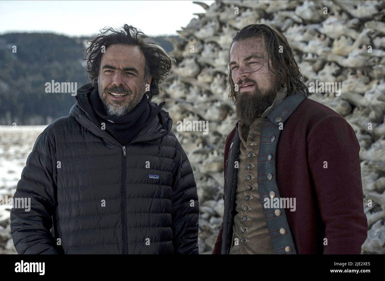 ALEJANDRO GONZALEZ INARRITU, LEONARDO DICAPRIO, der Widergänger, 2015 Stockfoto