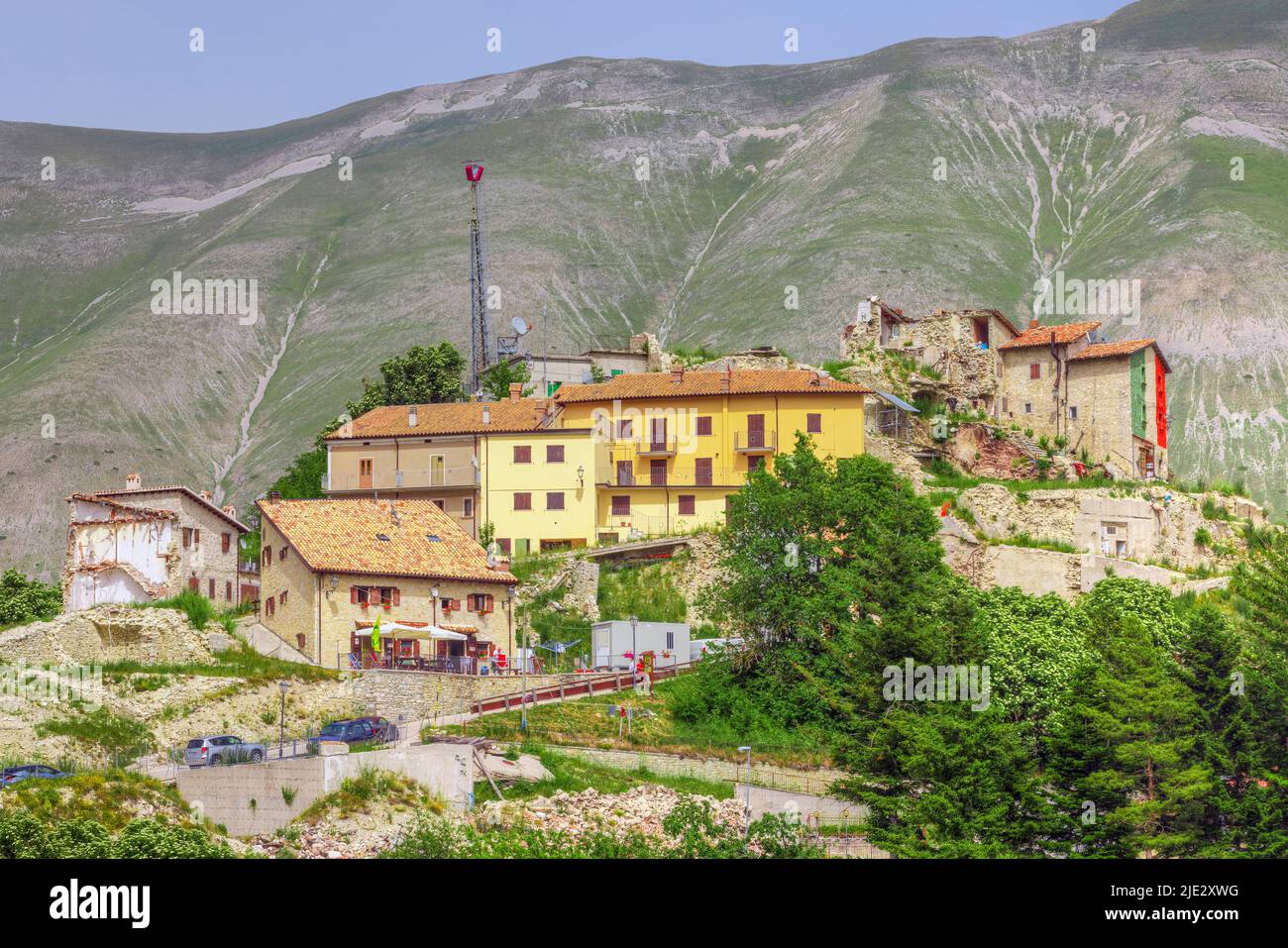 Castelluccio, Norcia, Perugia, Umbrien, Italien Stockfoto