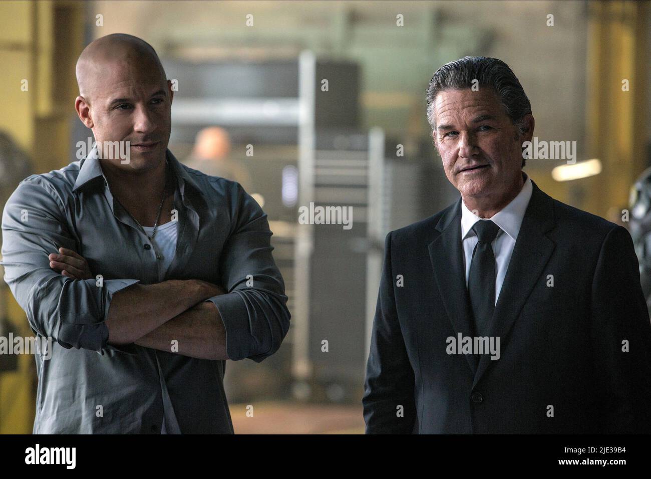 DIESEL, RUSSELL, FAST AND FURIOUS 7, 2015 Stockfoto