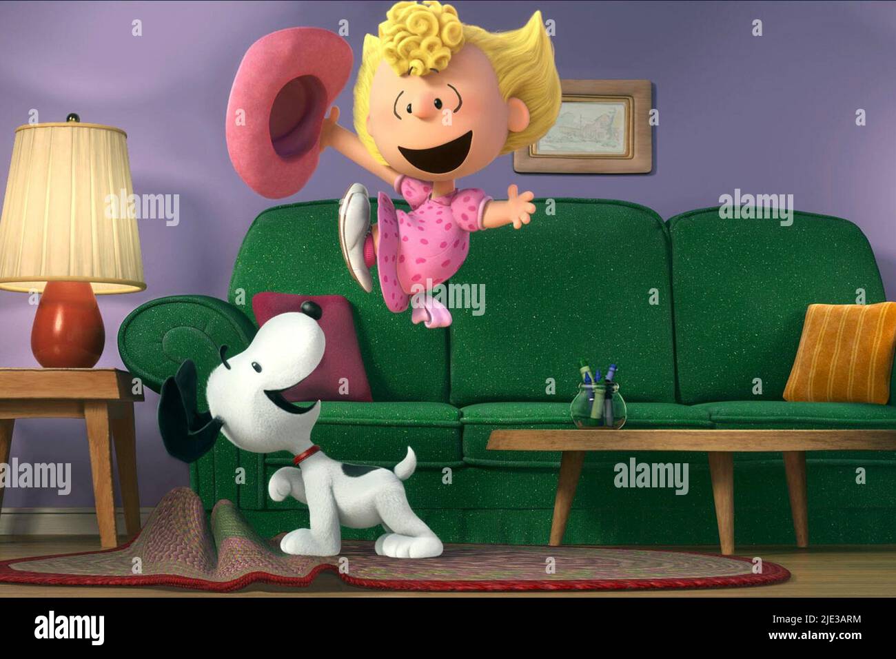 SNOOPY, SALLY, SNOOPY UND CHARLIE BROWN: DER PEANUTS-FILM, 2015 Stockfoto
