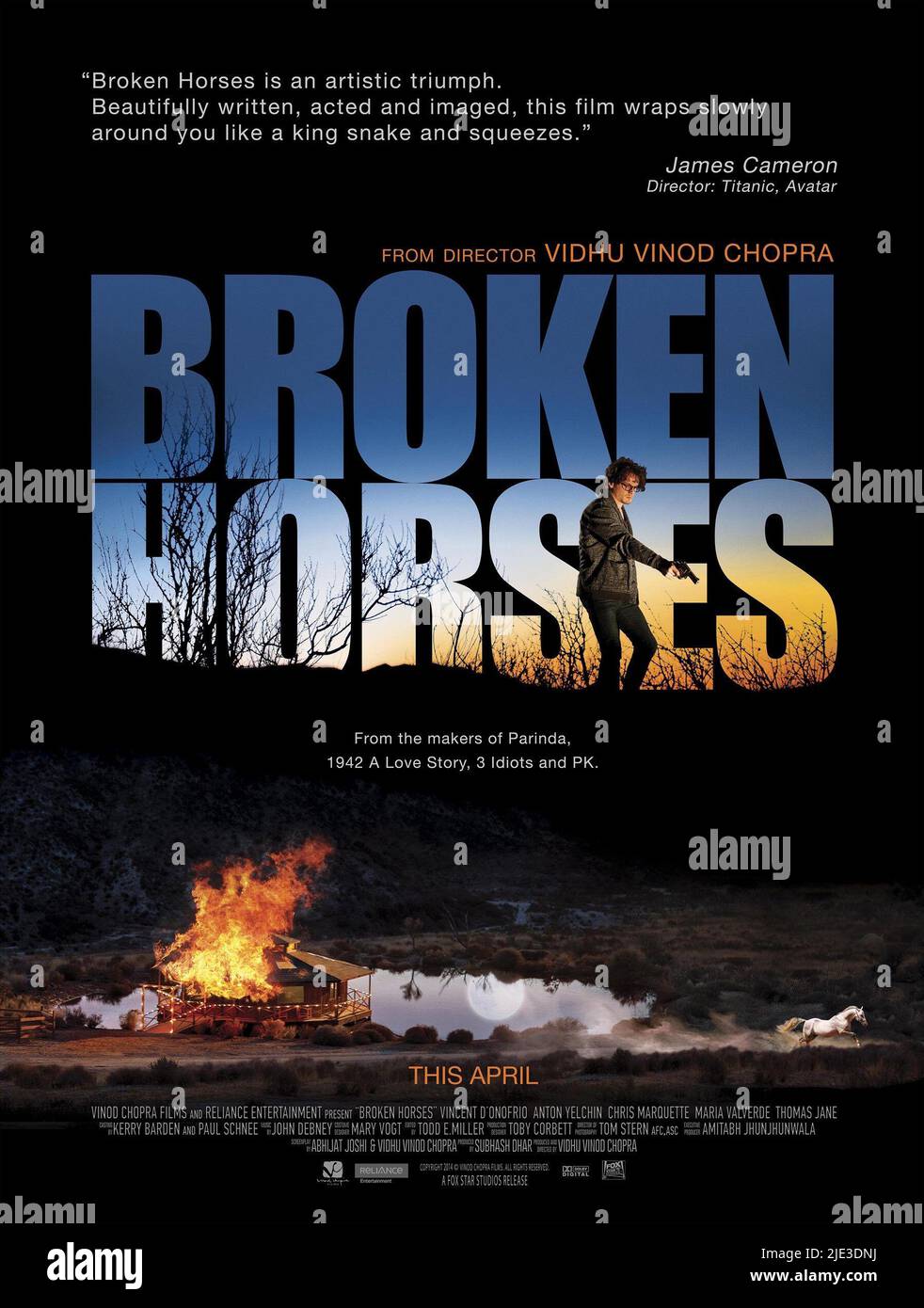 FILMPLAKAT, BROKEN HORSES, 2015 Stockfoto