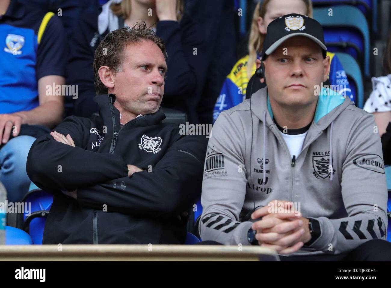 Brett Hodgson Head Coach des FC Hull während des Spiels Stockfoto