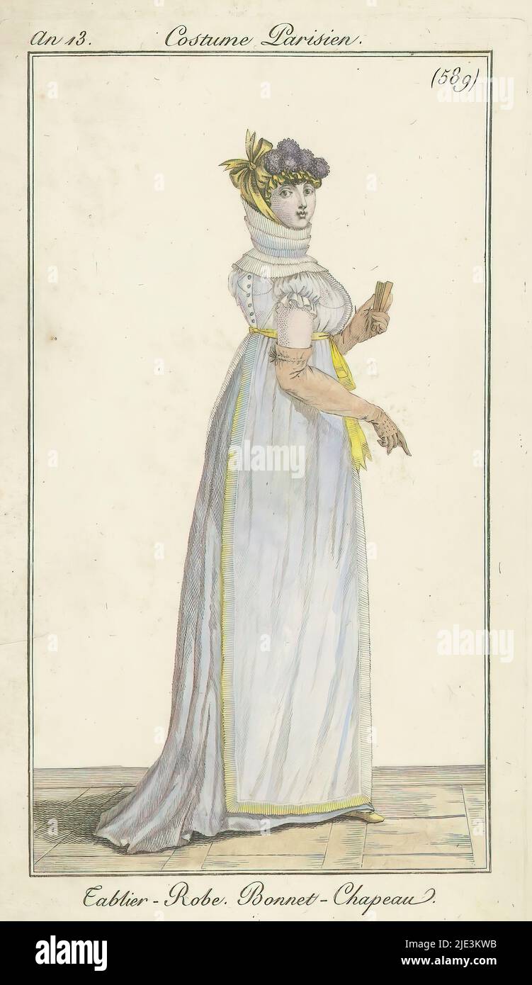 Journal des Dames et des Modes, Druckerei: Anonymous, Frankreich, 1804 - 1805, Papier, Ätzung, Höhe 184 mm × Breite 106 mm Stockfoto