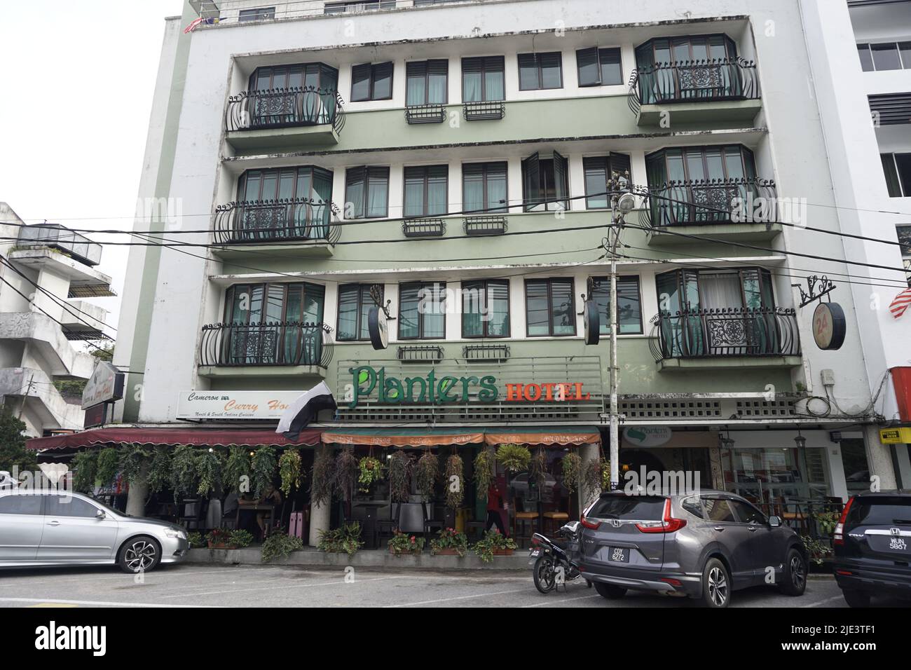 Preisgünstiges Hotel in Cameron Highlands, Malaysia Stockfoto