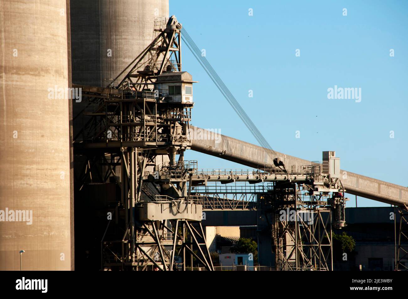 Zementfabrik - Port Adelaide - Australien Stockfoto