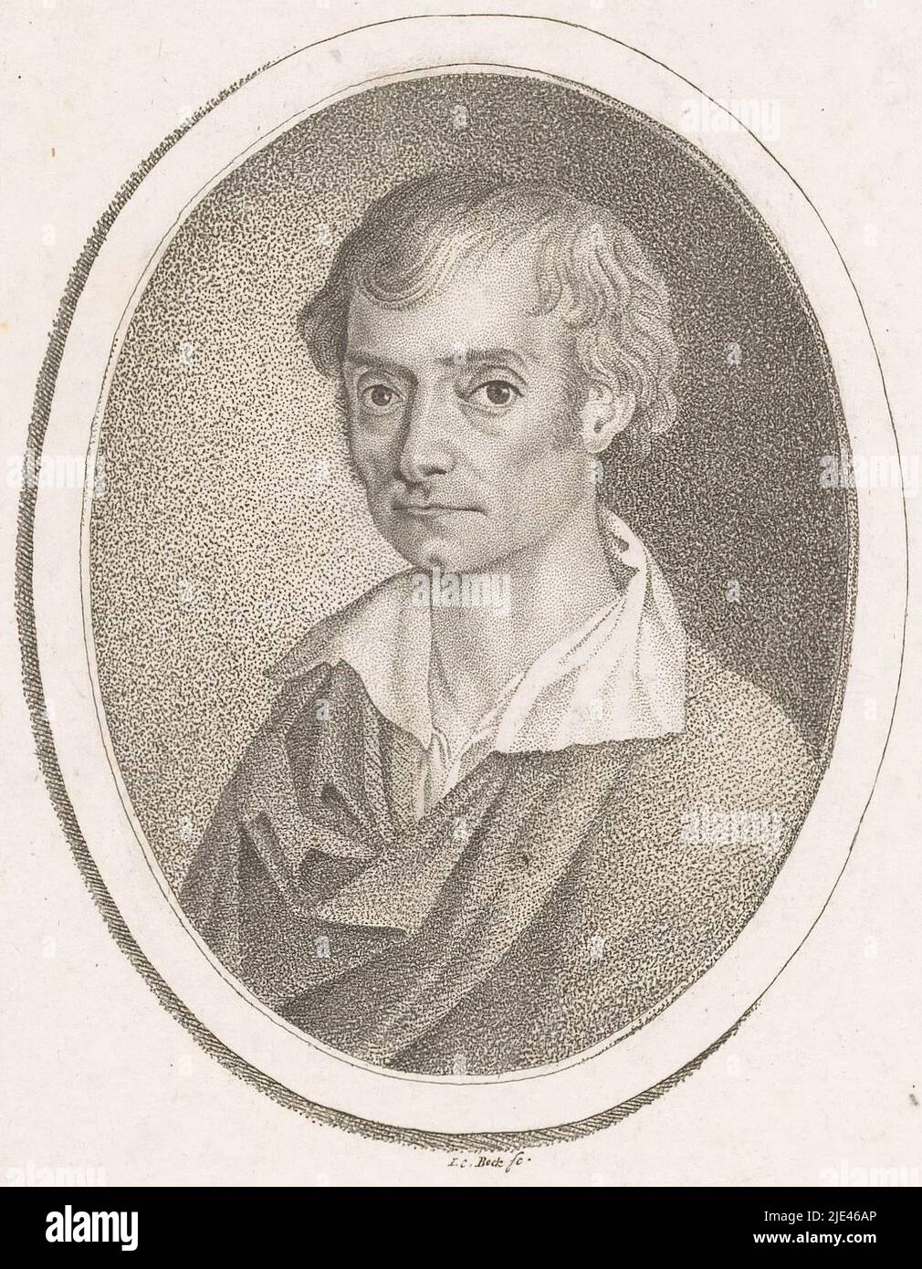 Porträt von Nicolaus Vogt, Johann Carl Bock, 1767 - 1843, Druckerei: Johann Carl Bock, (auf Objekt erwähnt), Neurenberg, 1767 - 1843, Papier, Ätzung, H 158 mm - B 96 mm Stockfoto